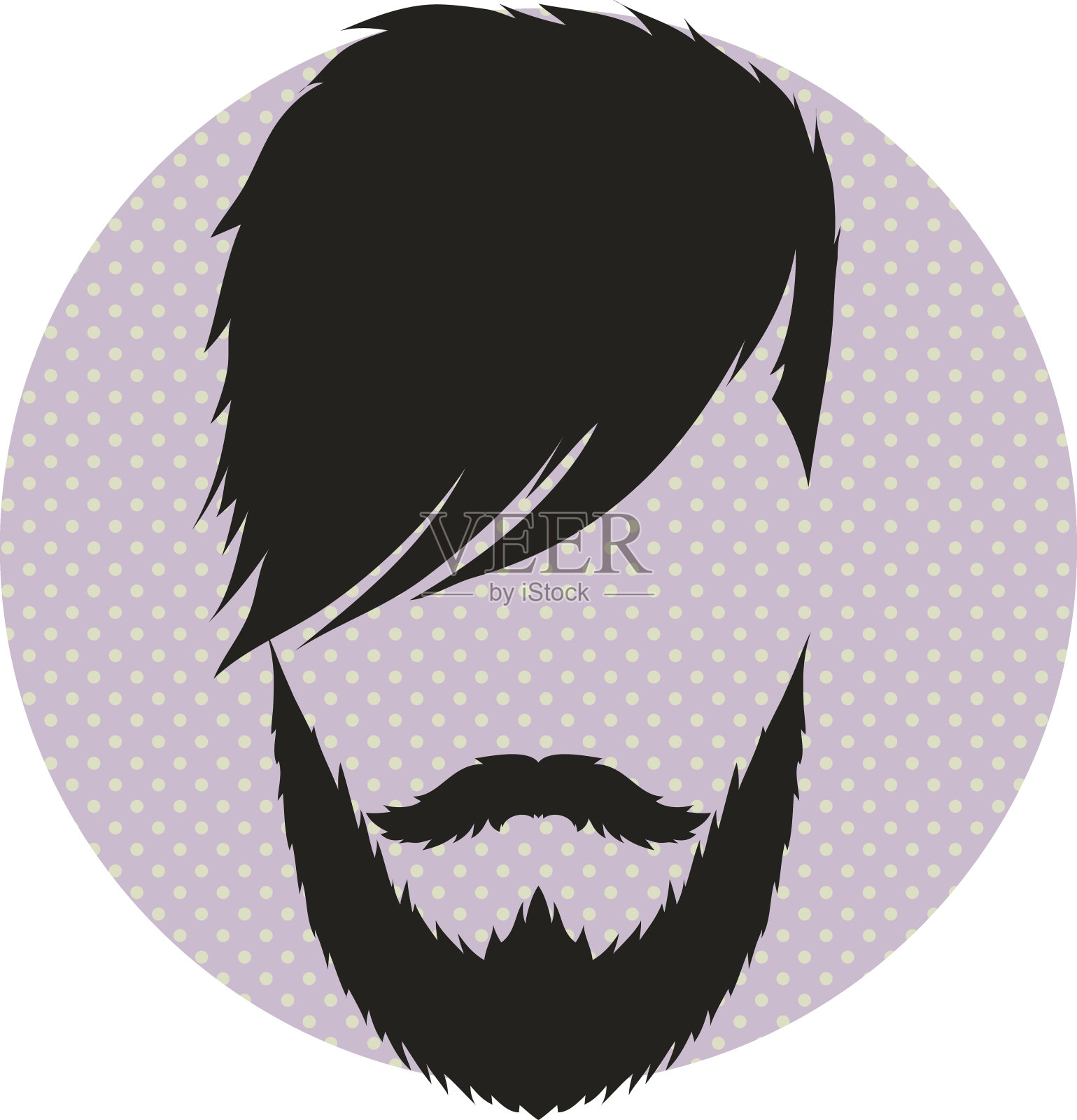 时尚剪影潮风格，矢量插图插画图片素材