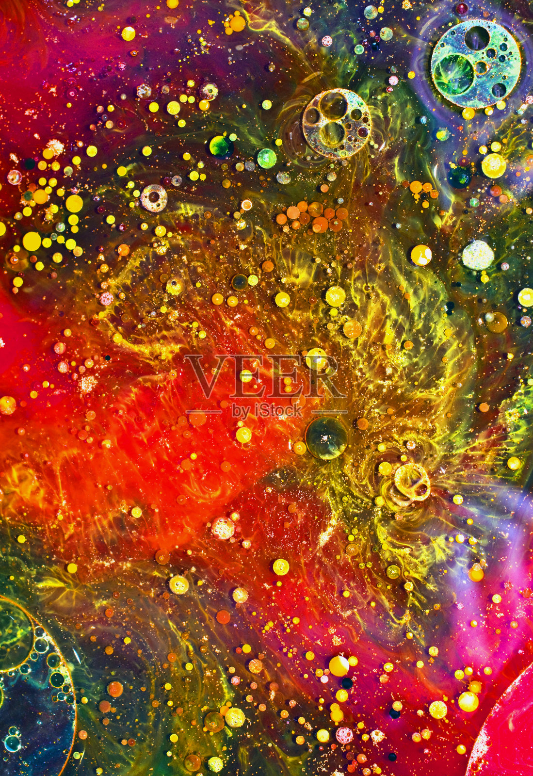 抽象气泡空间主题照片摄影图片