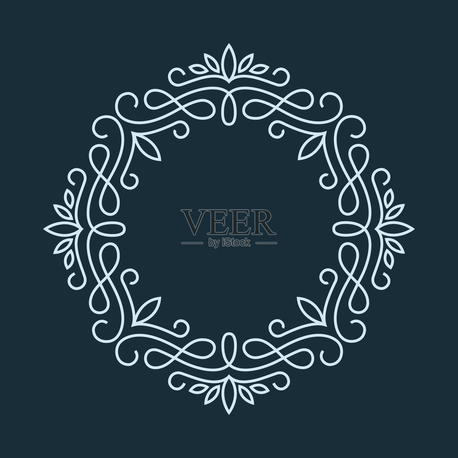 向量几何框架设计元素图片