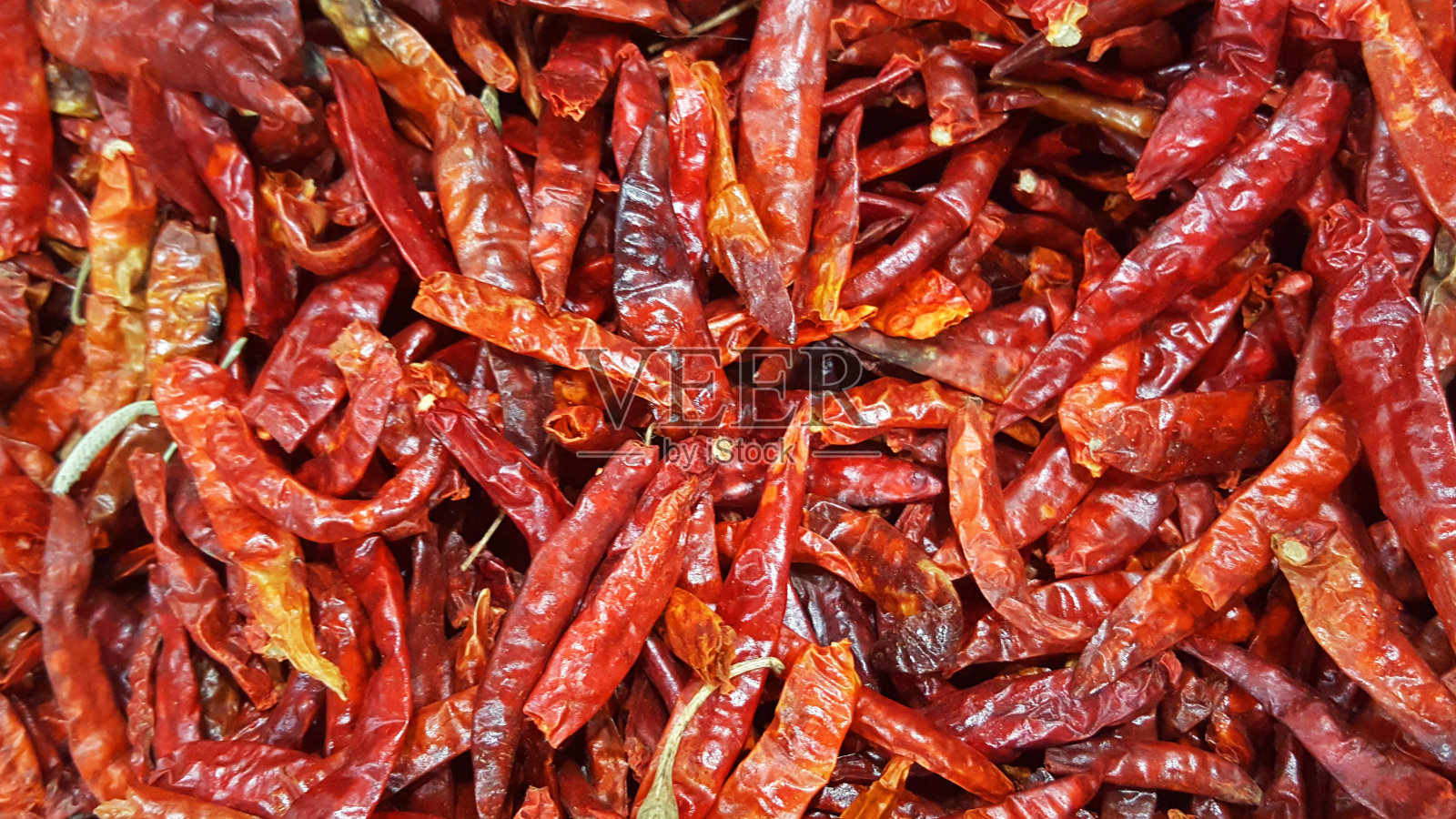 干红辣椒，新鲜市场原料背景辣椒照片摄影图片