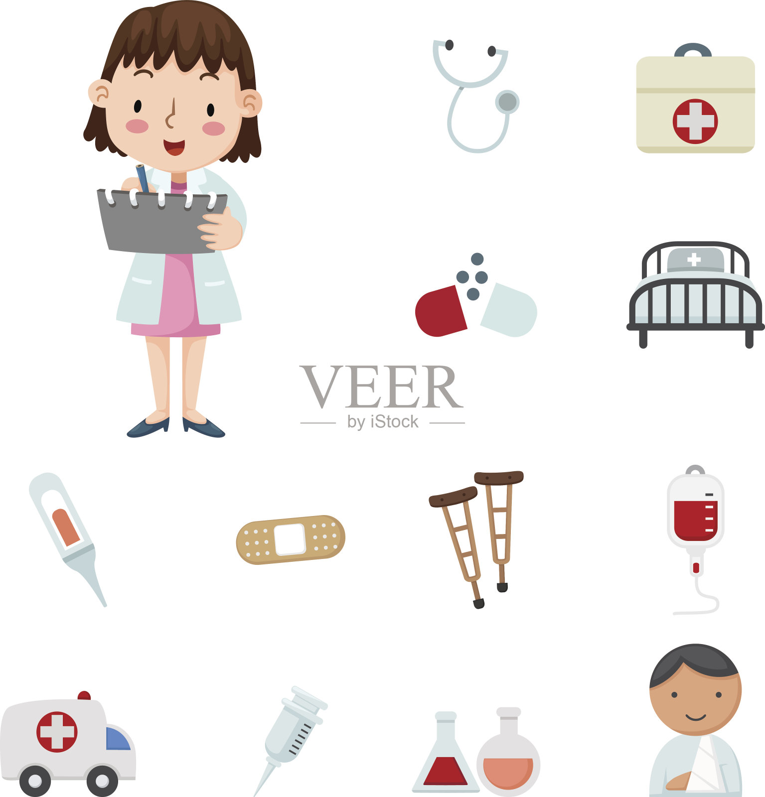 医学的图标插画图片素材