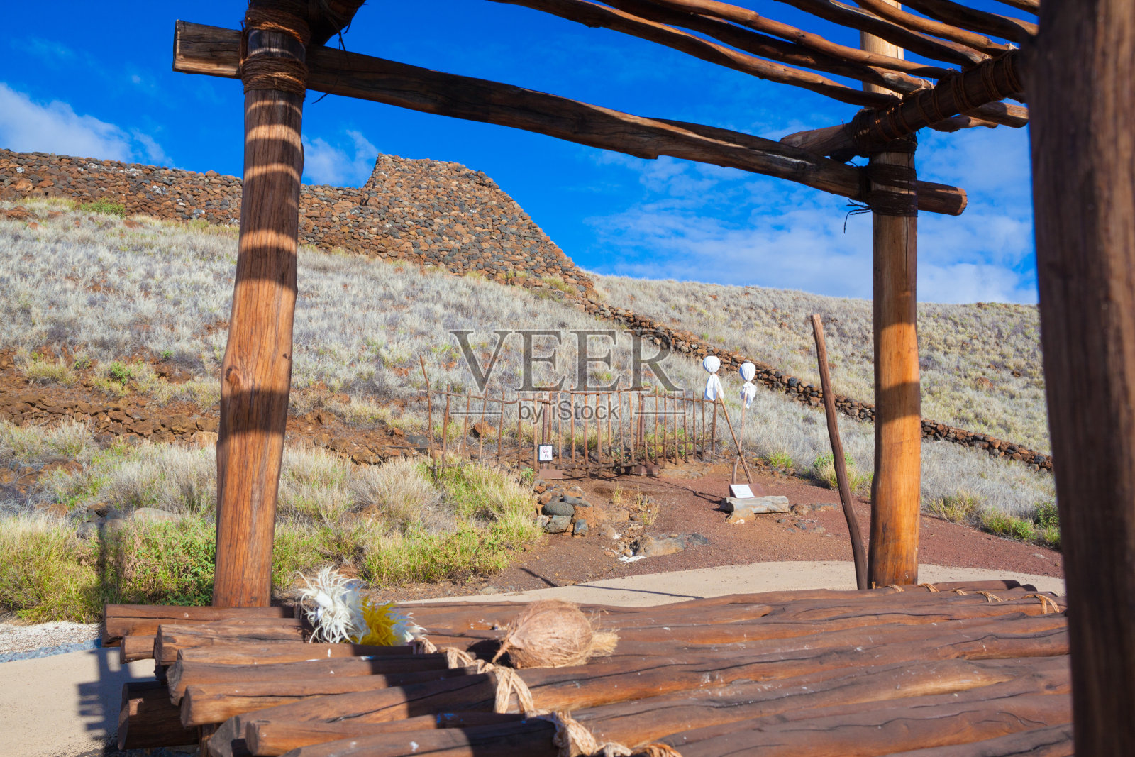 夏威夷寺遗址照片摄影图片