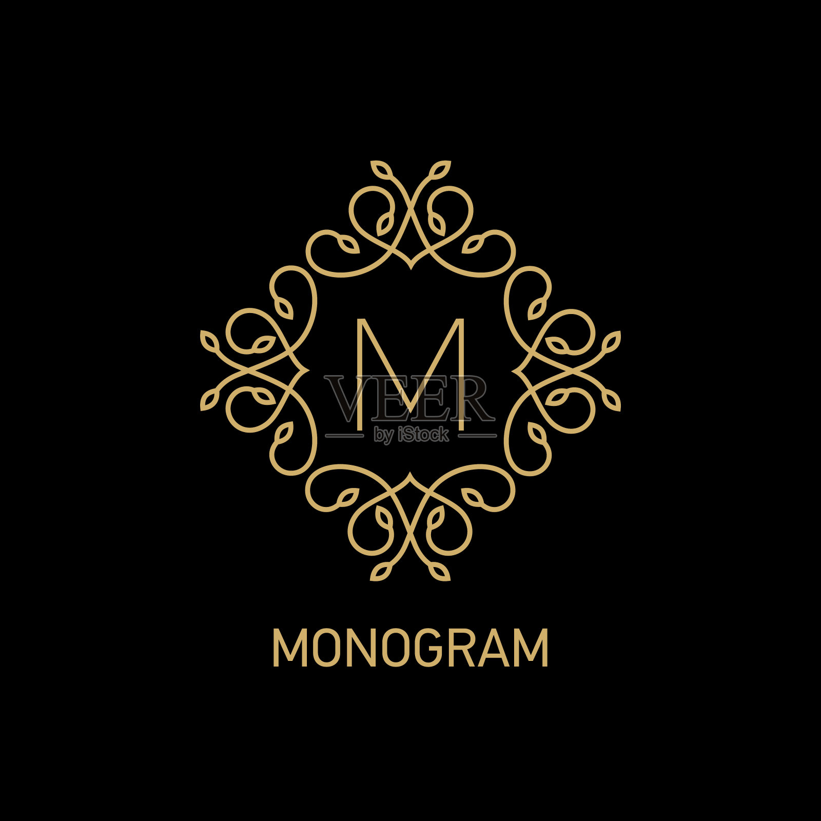 字母组合设计元素图片