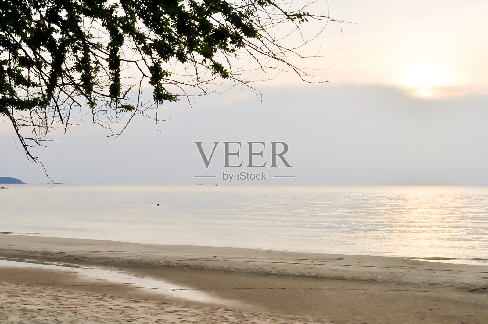 日落和海景照片摄影图片