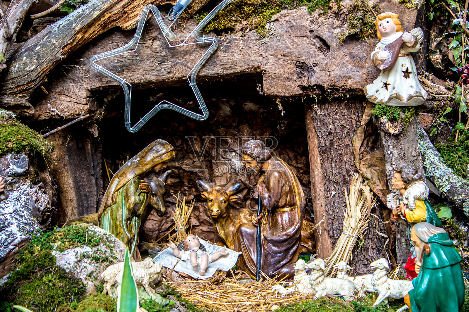 圣诞节基督诞生的场景照片摄影图片