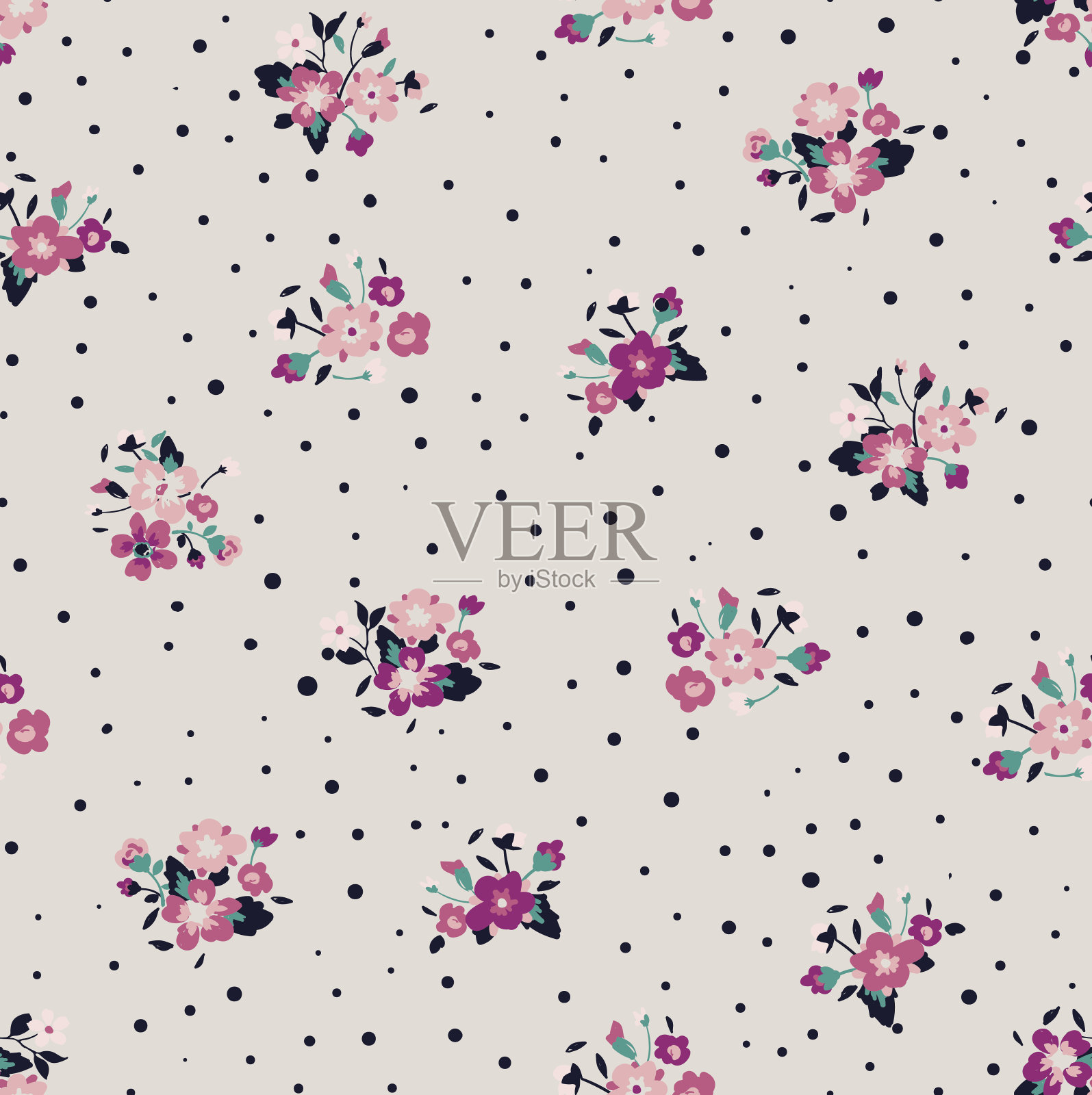 花的图案插画图片素材