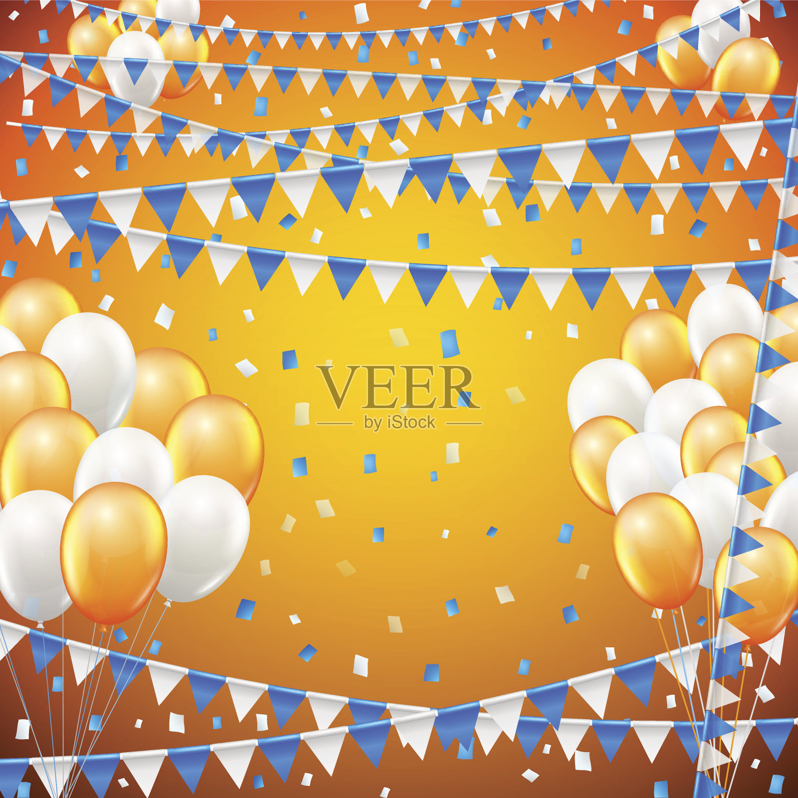 节日的旗帜背景插画图片素材