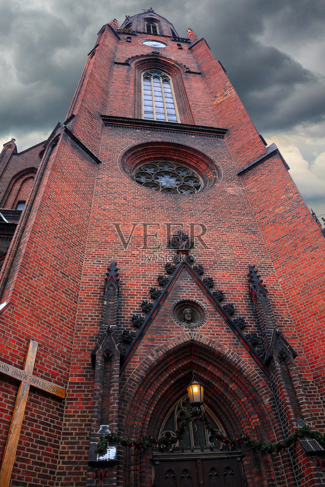 波兹南的古老大教堂照片摄影图片