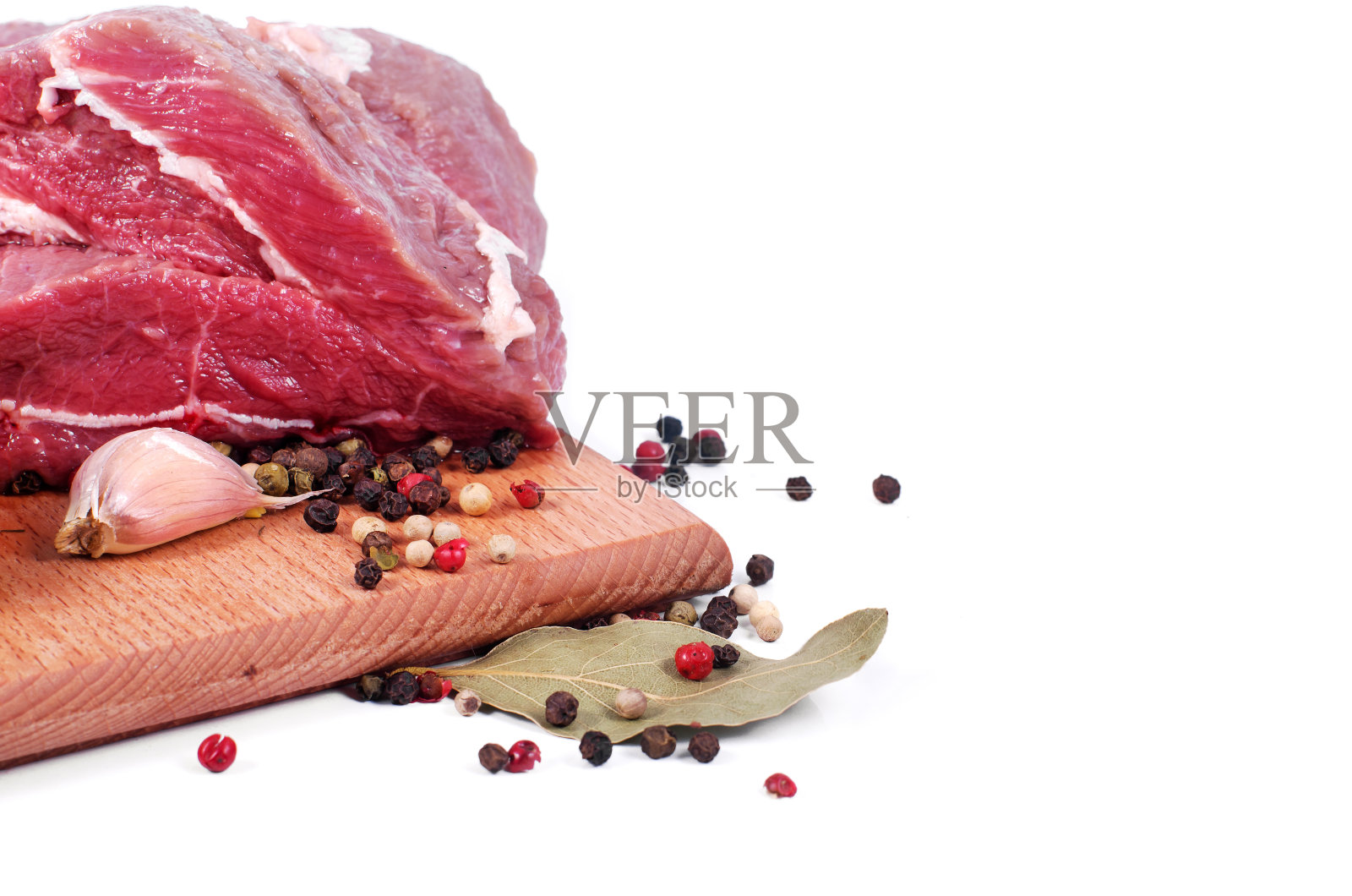 生肉和香料照片摄影图片