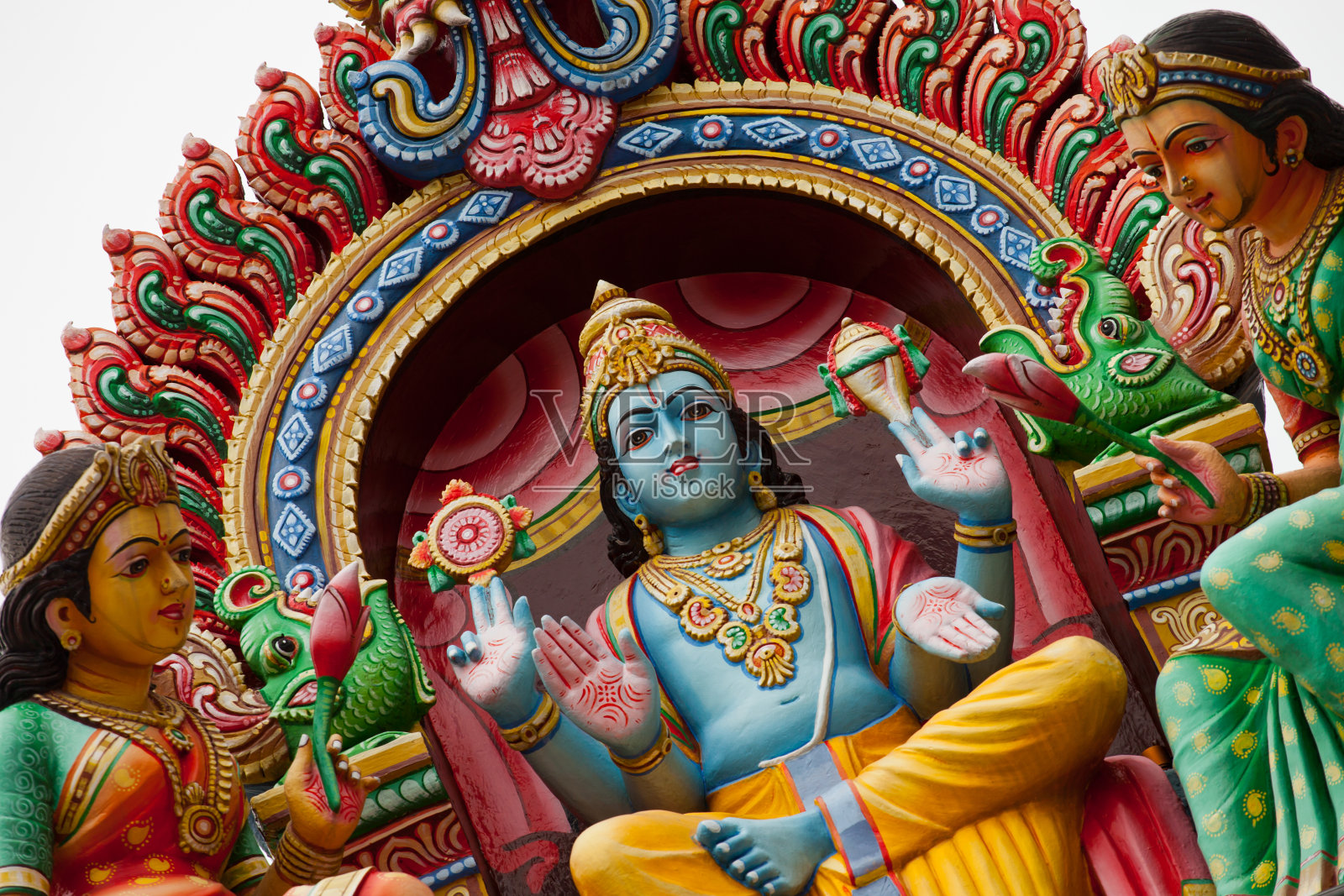 Sri Mariamman神庙细节照片摄影图片