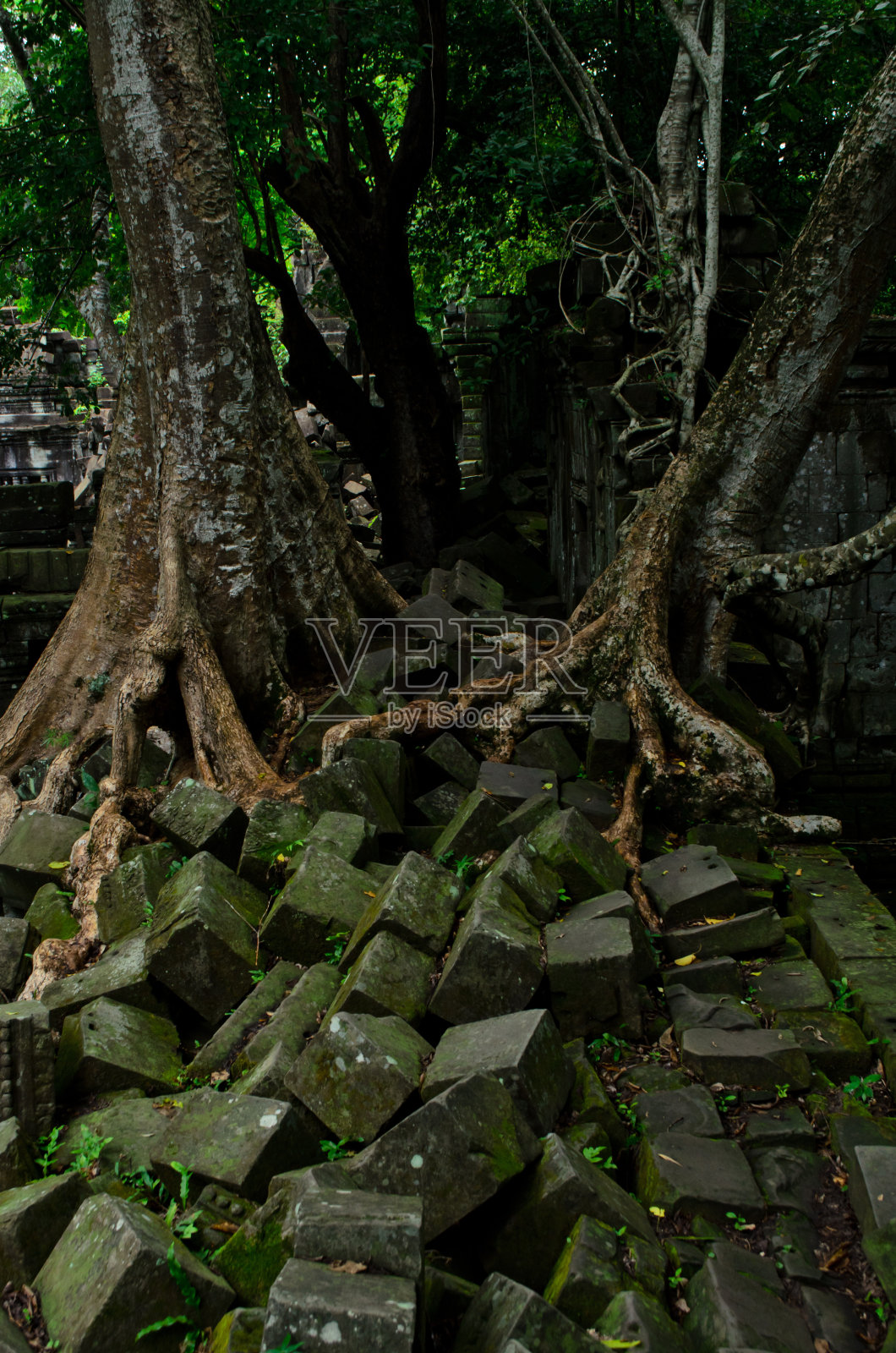 吴哥窟本美利亚的废墟照片摄影图片