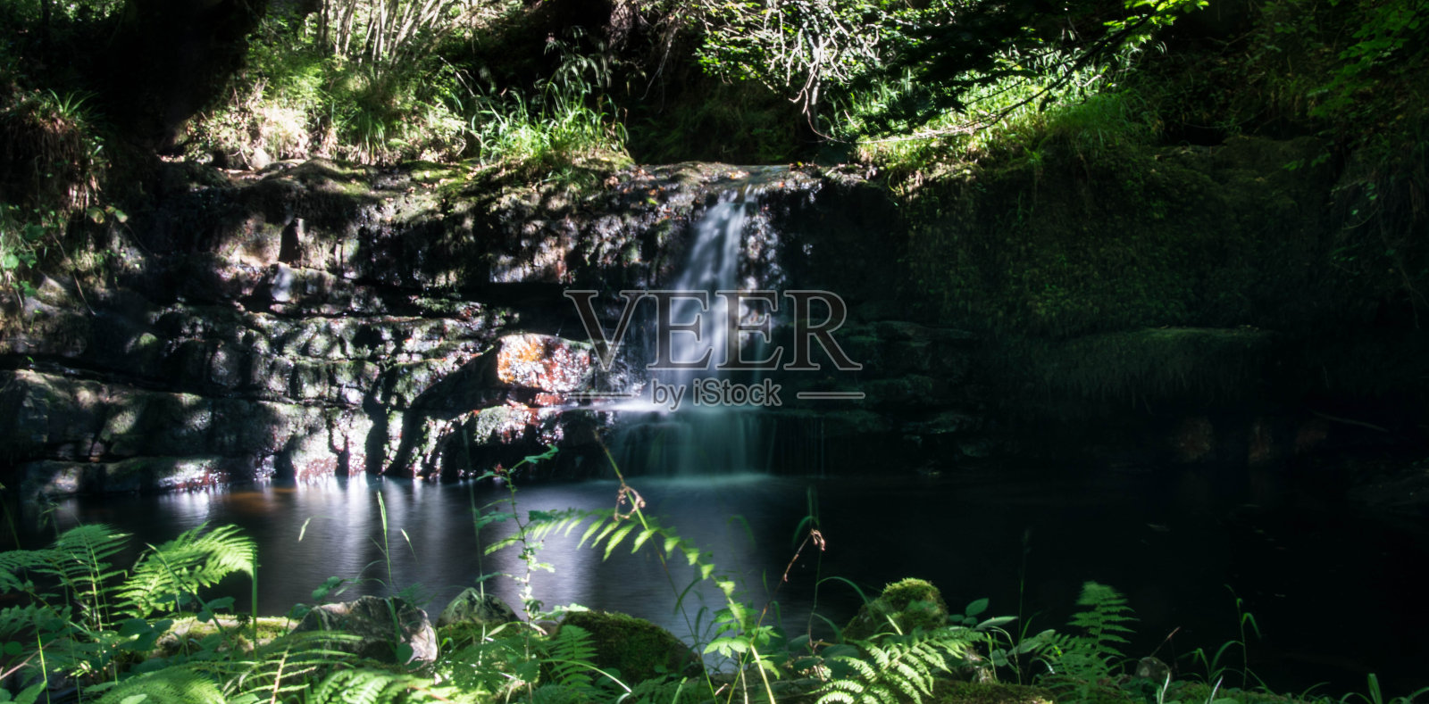 河水长时间暴露，看水照片摄影图片