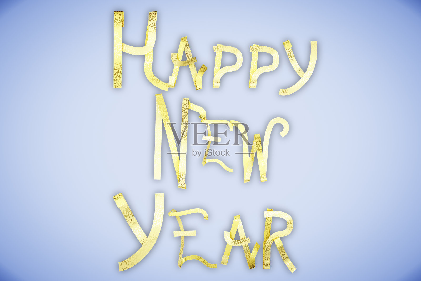 新年快乐字母在蓝色的背景照片摄影图片