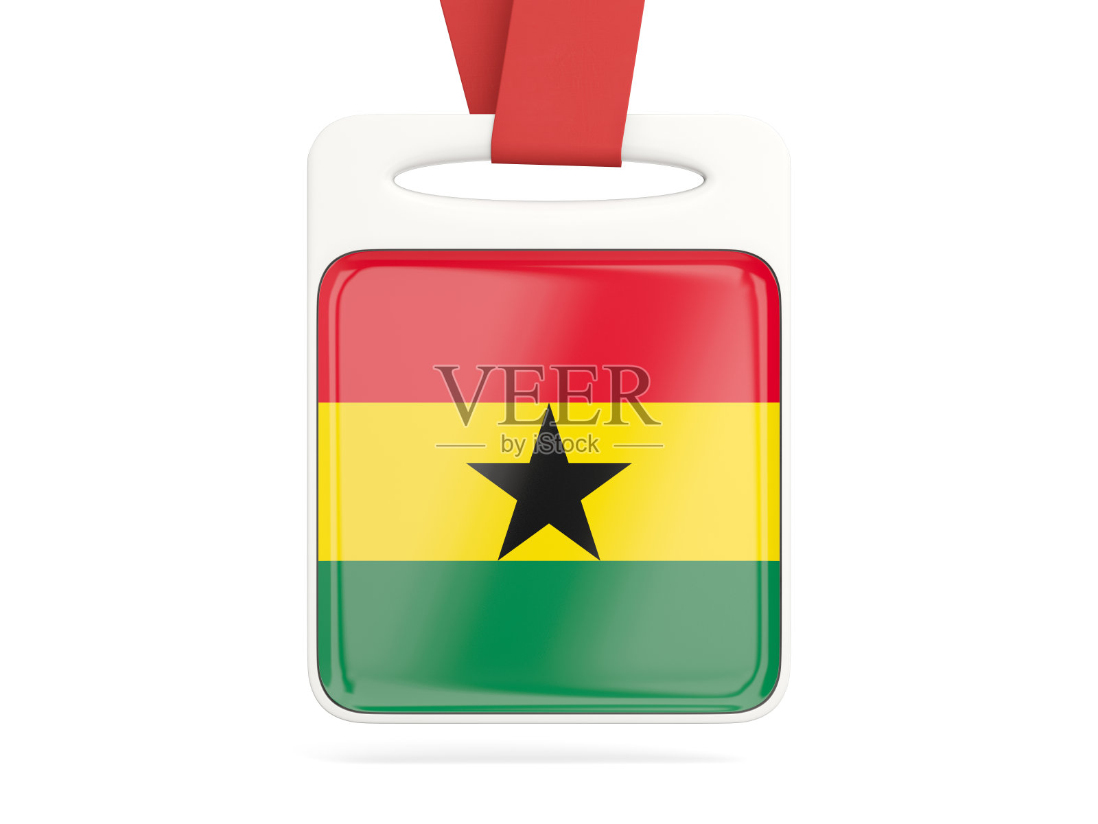 加纳国旗，方牌照片摄影图片