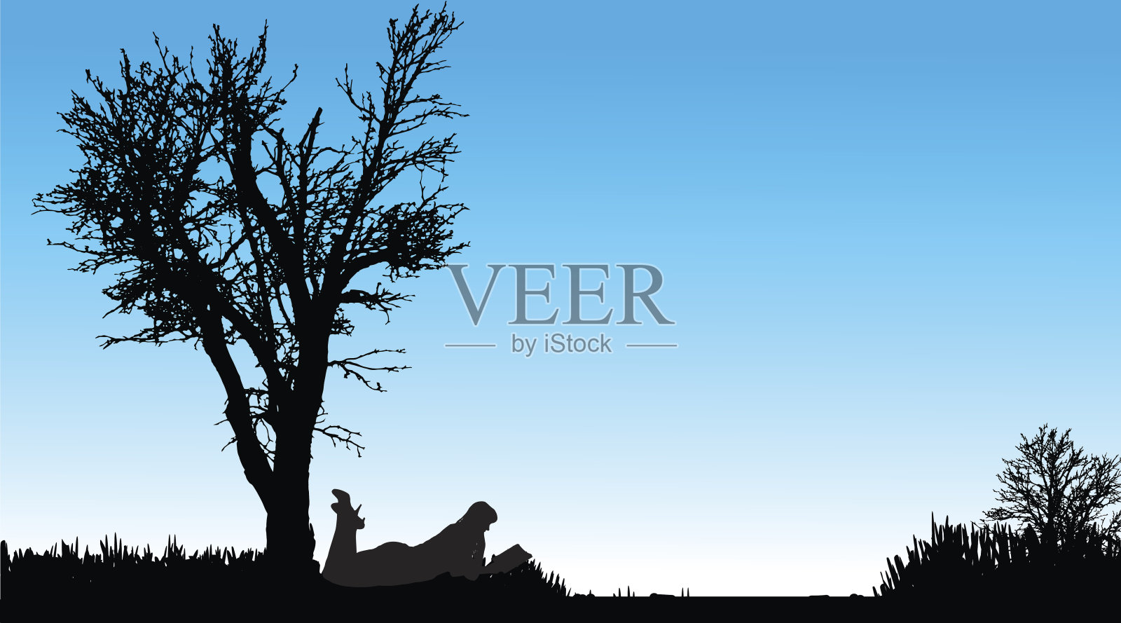 矢量剪影的女人。插画图片素材