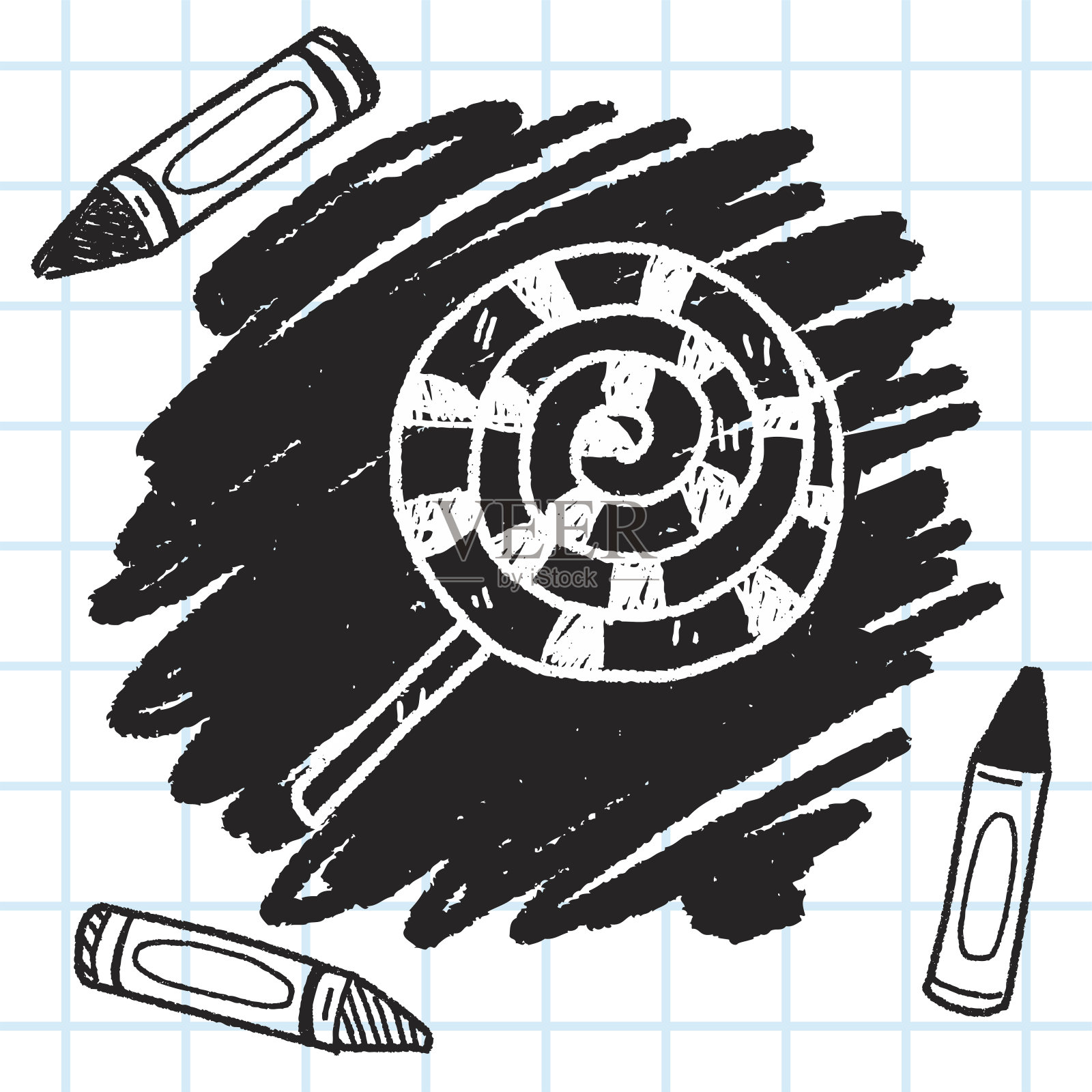 糖果涂鸦画插画图片素材