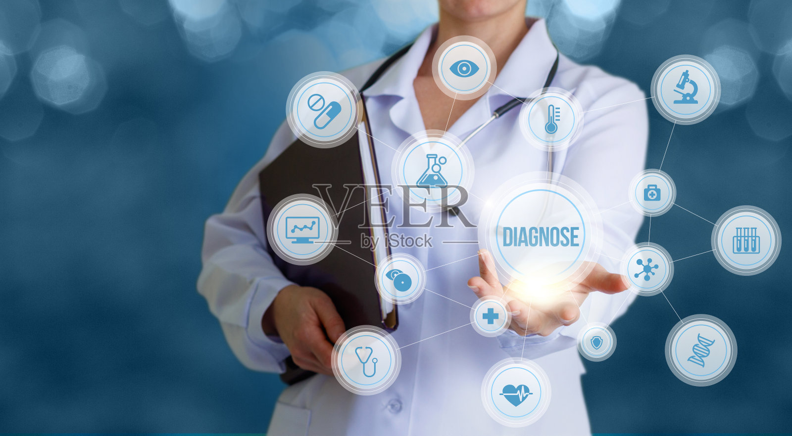 根据研究诊断。照片摄影图片