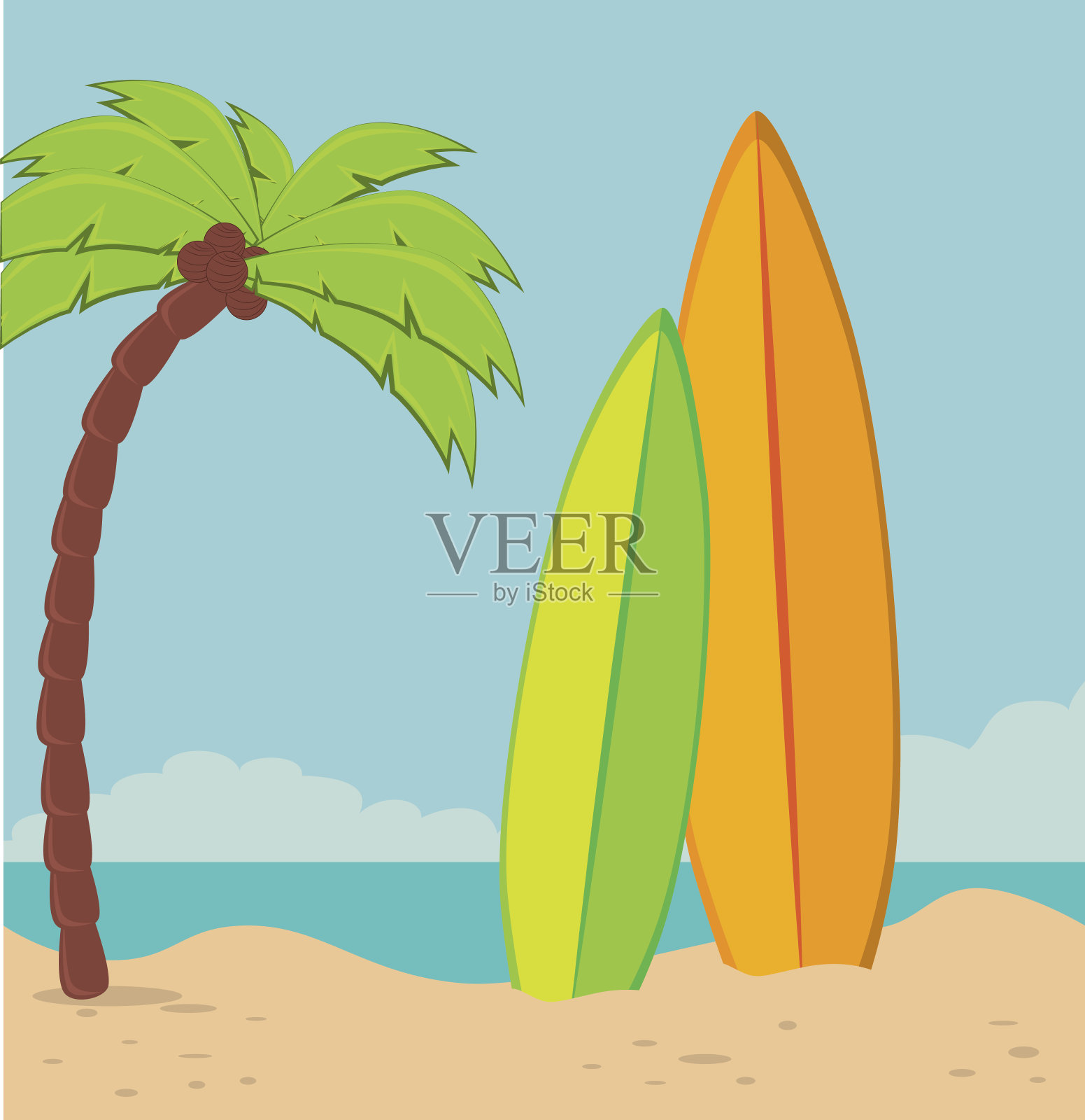 夏季设计插画图片素材