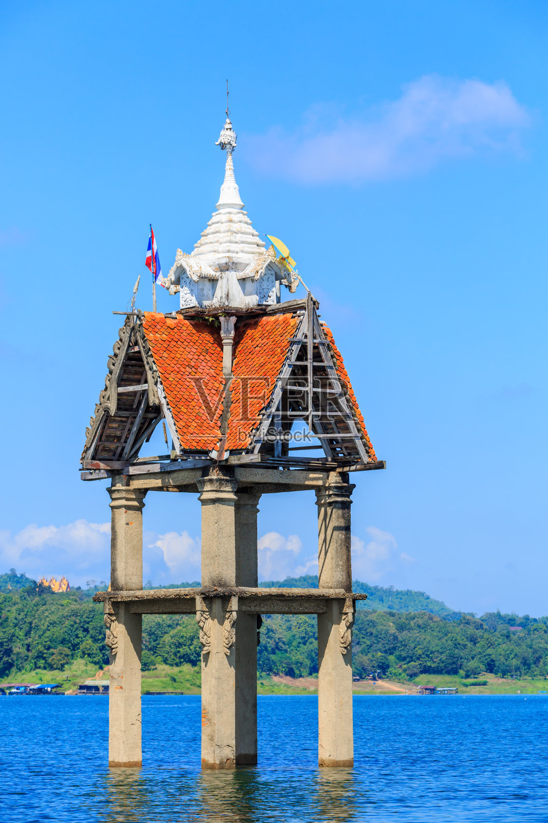 古老的寺庙，Wat Wang Wiwaykarum或Wiwaykaram照片摄影图片