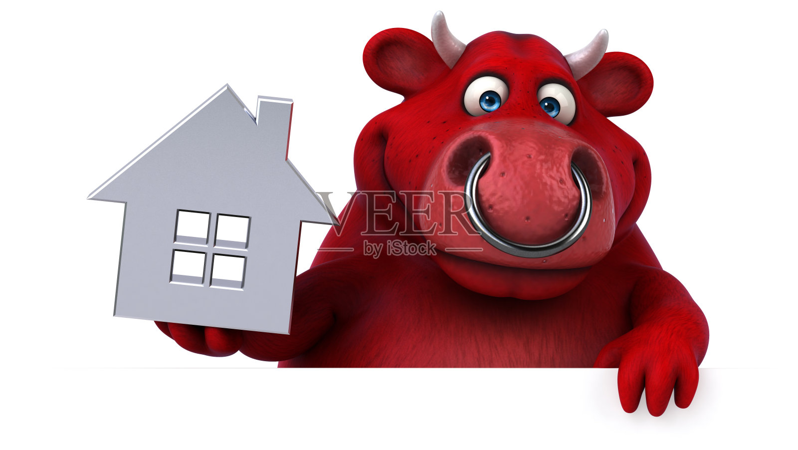 红牛- 3D插图照片摄影图片