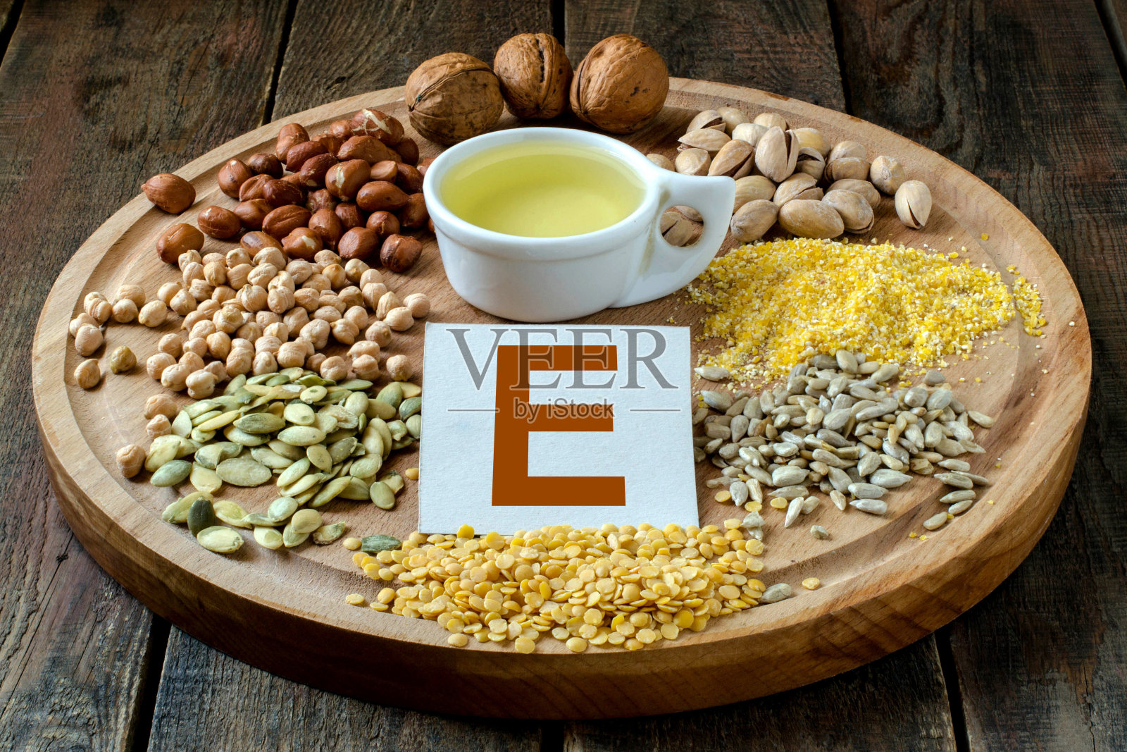 含有维生素E的食物照片摄影图片