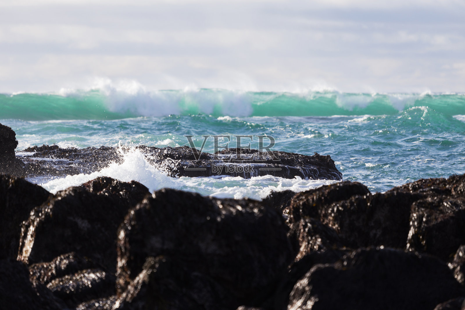 开放的海浪照片摄影图片