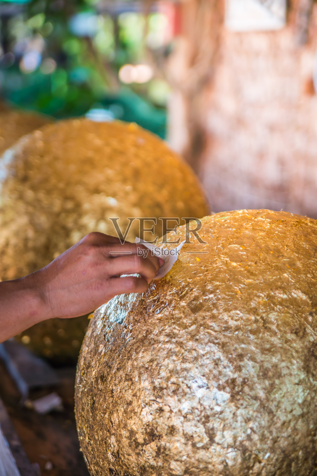 Loknimit或Boundary stones祝福。照片摄影图片