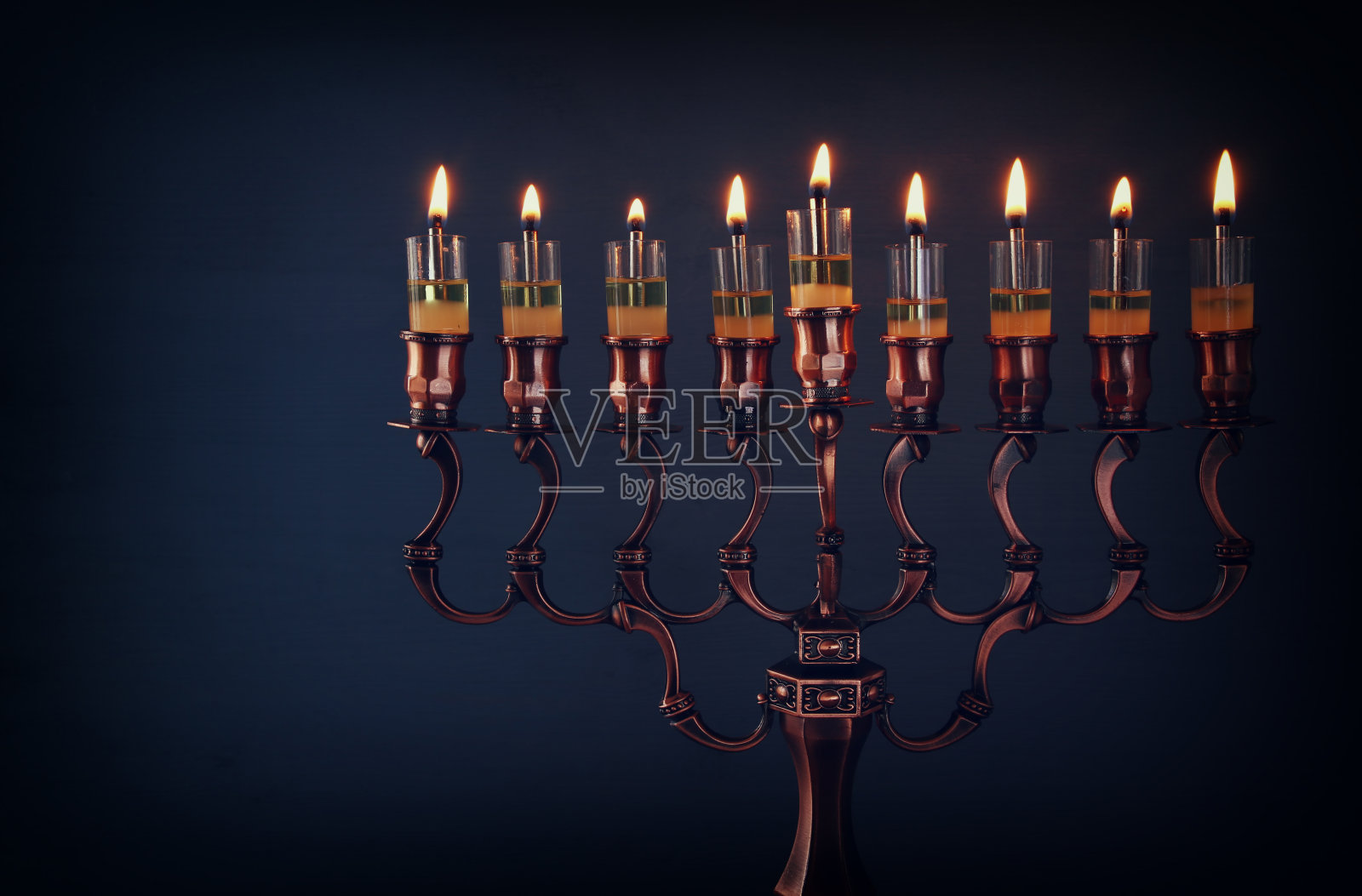 低调的犹太节日光明节背景照片摄影图片