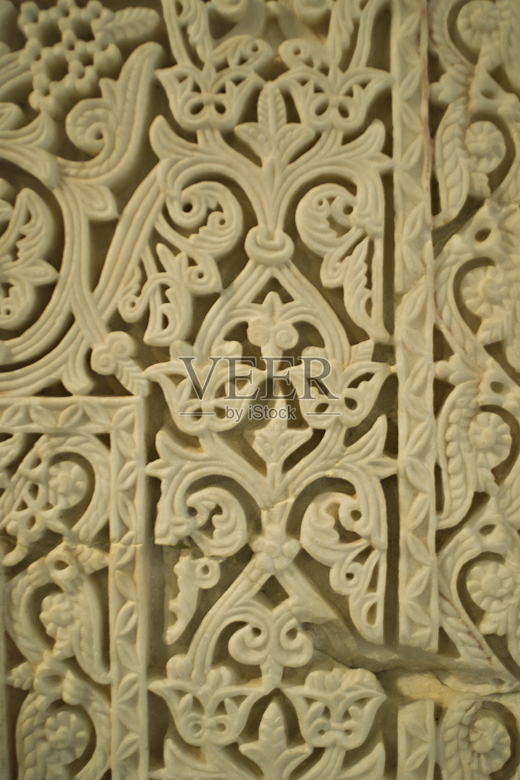 雪花石膏阿拉伯浮雕照片摄影图片