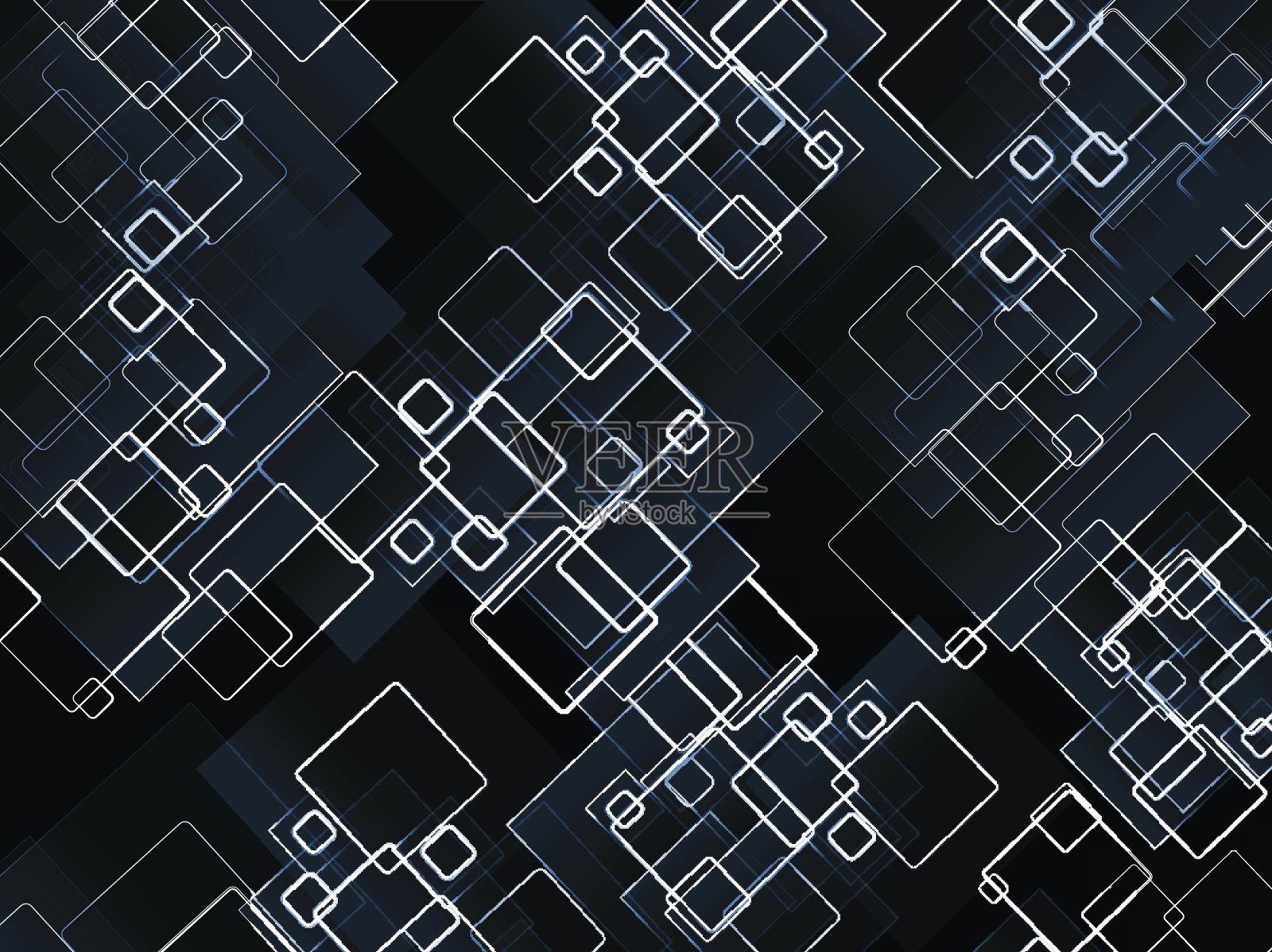 摘要方块矢量背景。插画图片素材