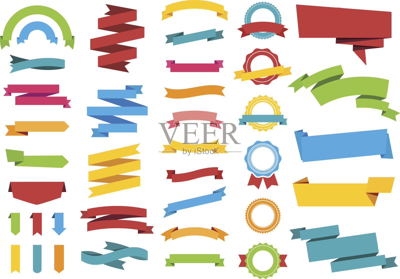 标签贴纸横幅标签横幅插画图片素材