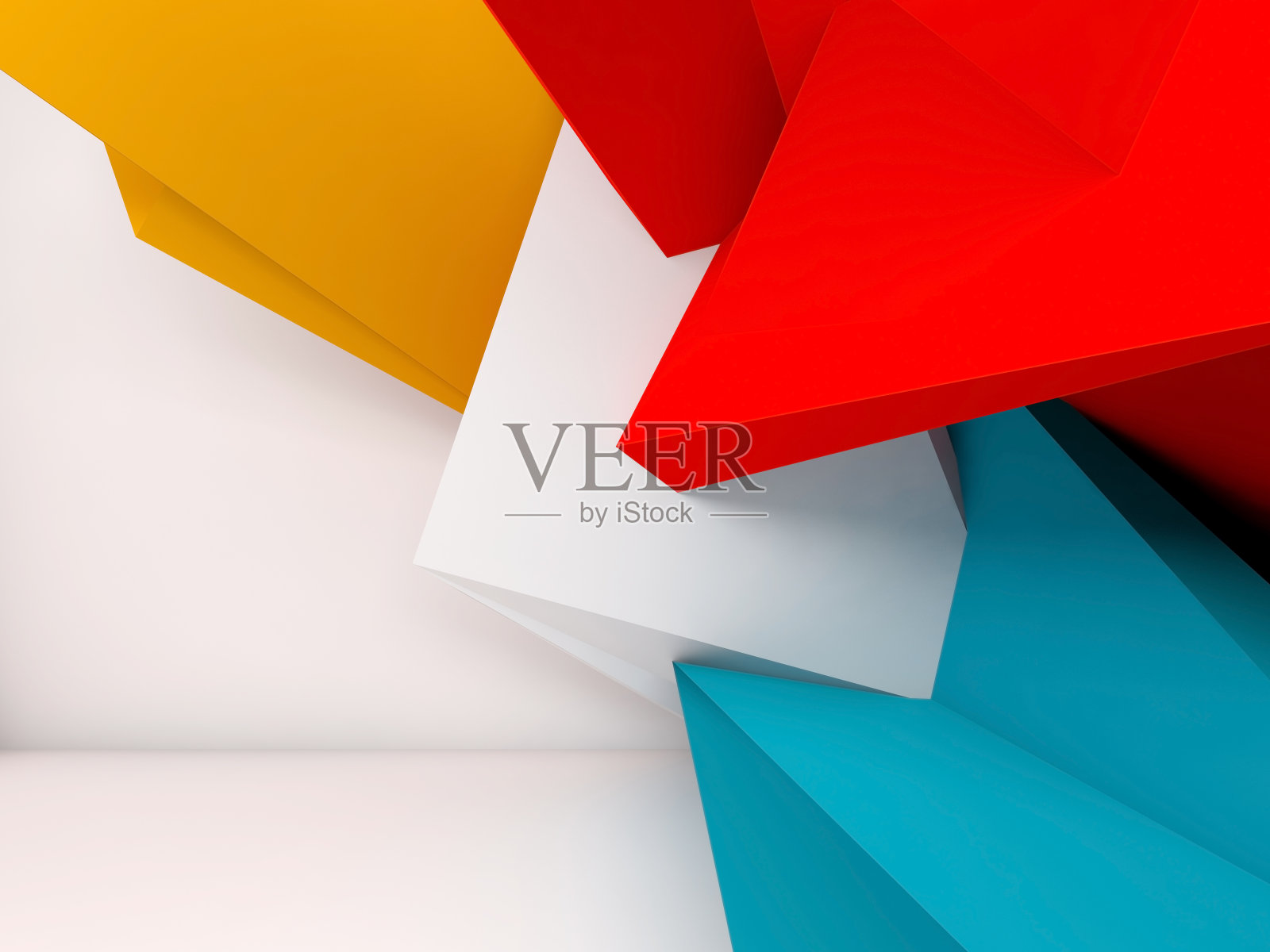 抽象3d渲染室内背景照片摄影图片