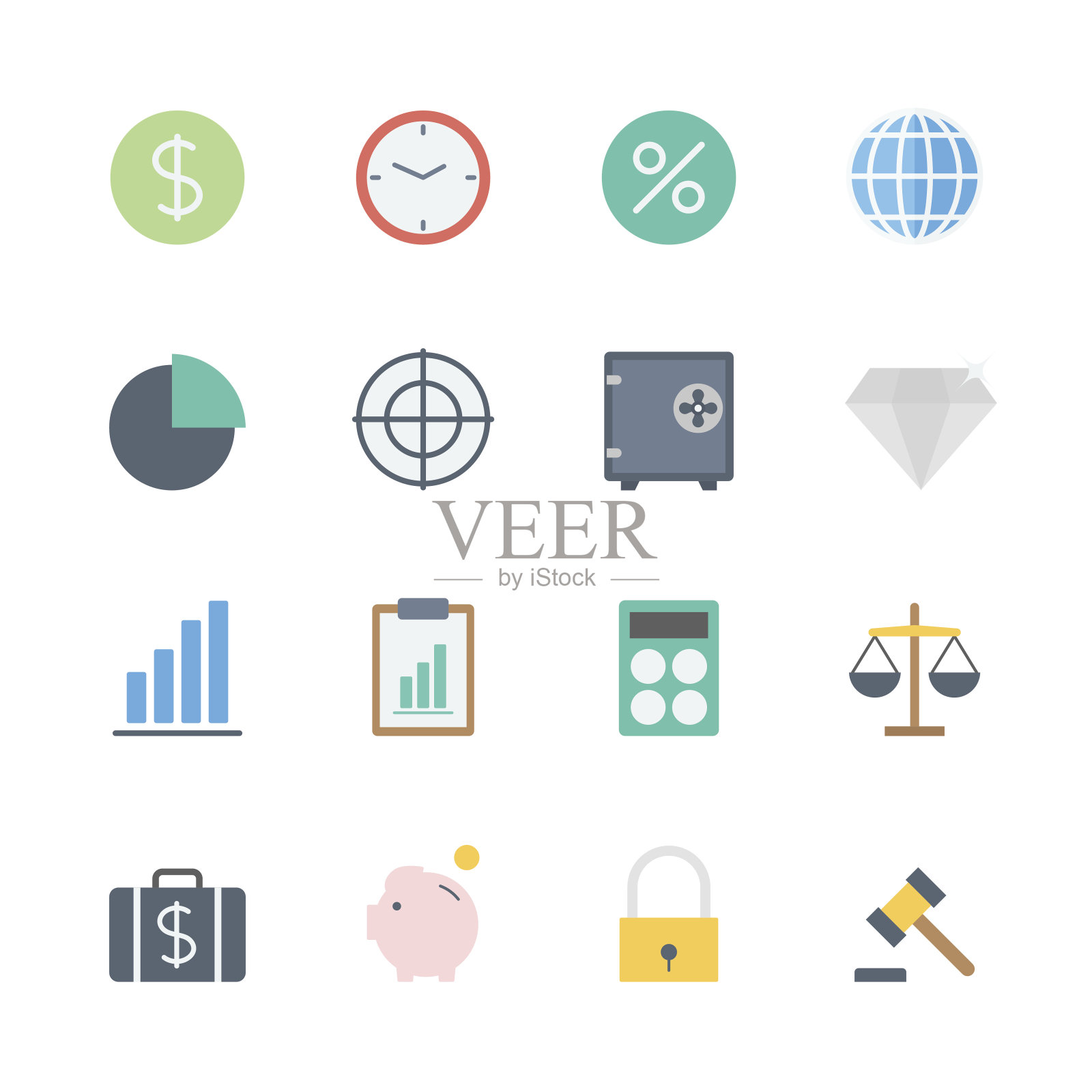 金融图标设置图标素材