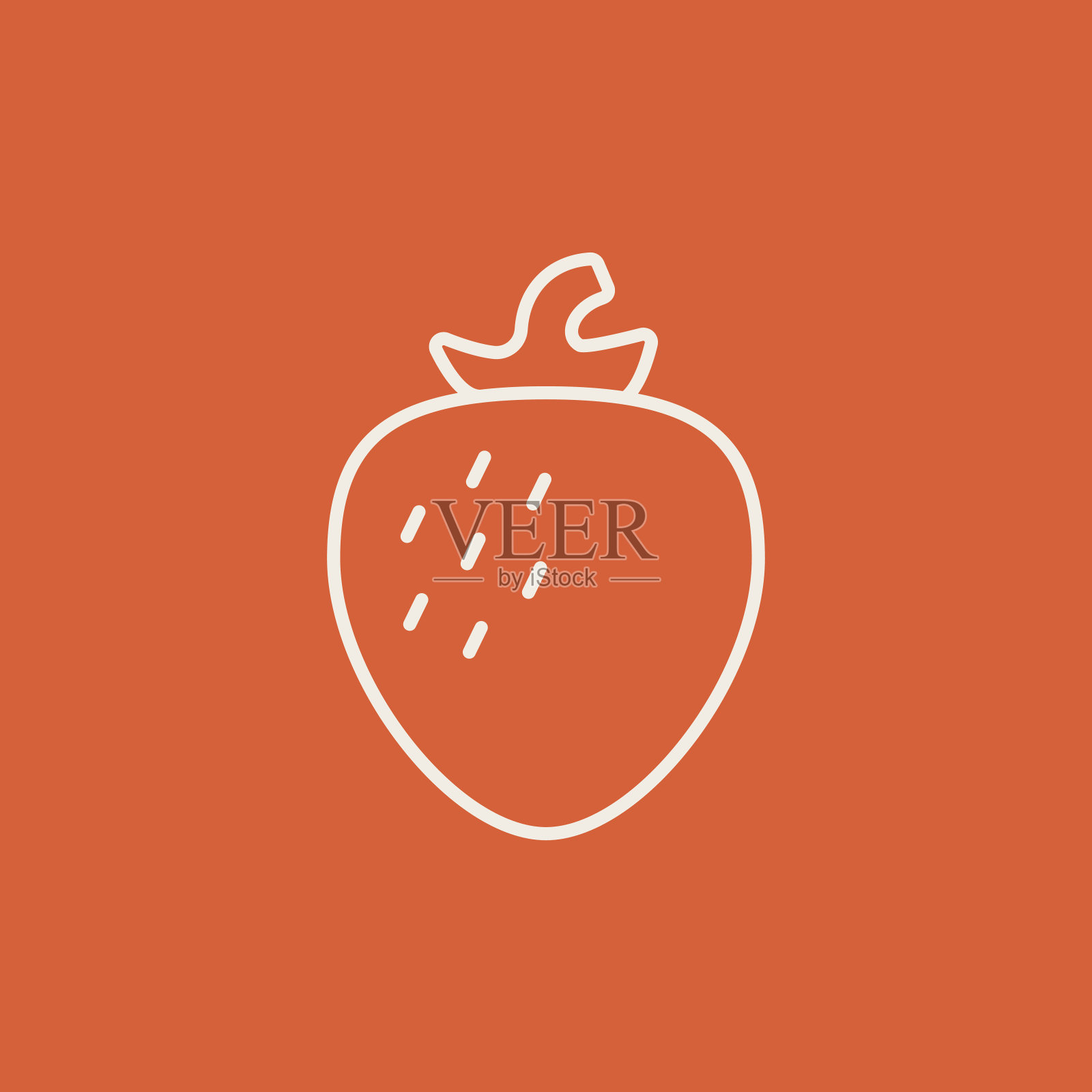 草莓行图标插画图片素材