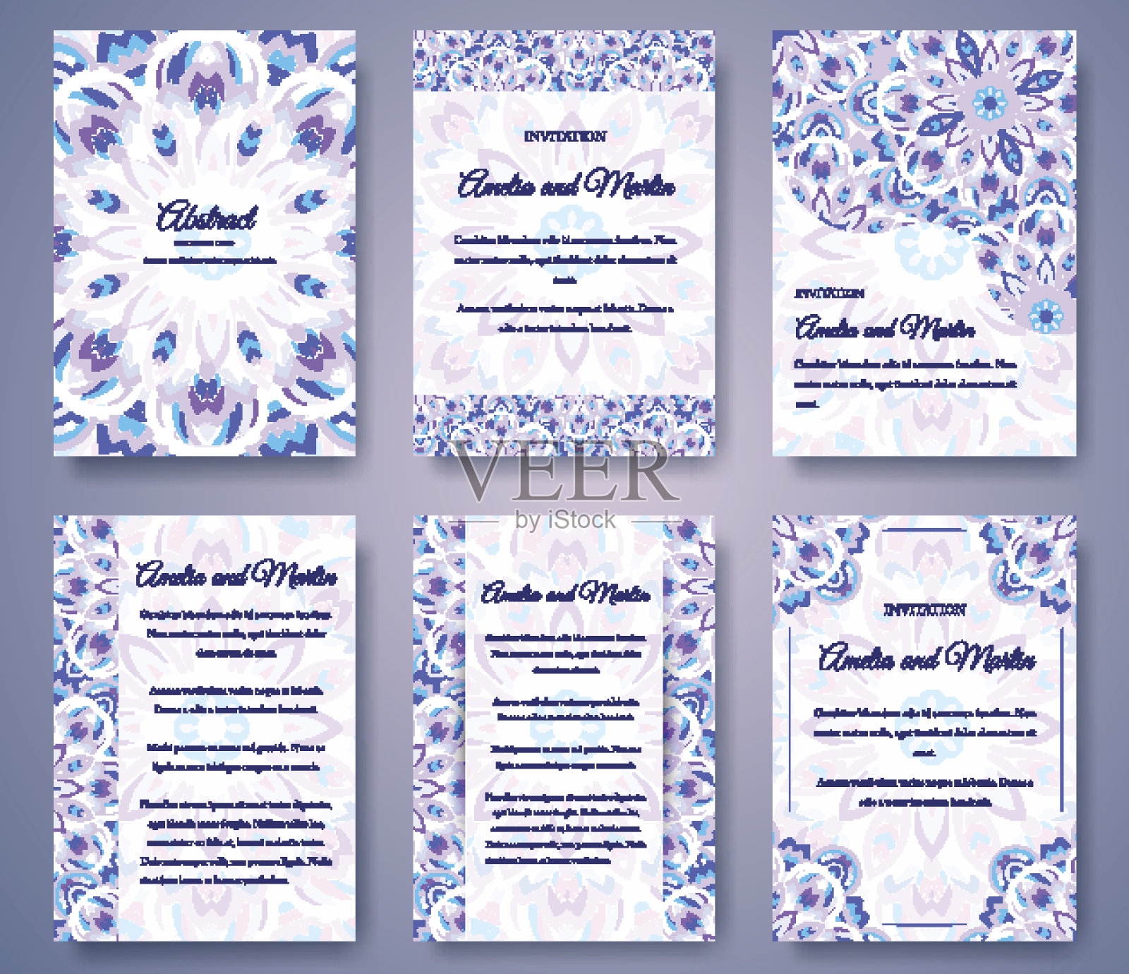 旧童话传单页面装饰插图概念合集插画图片素材