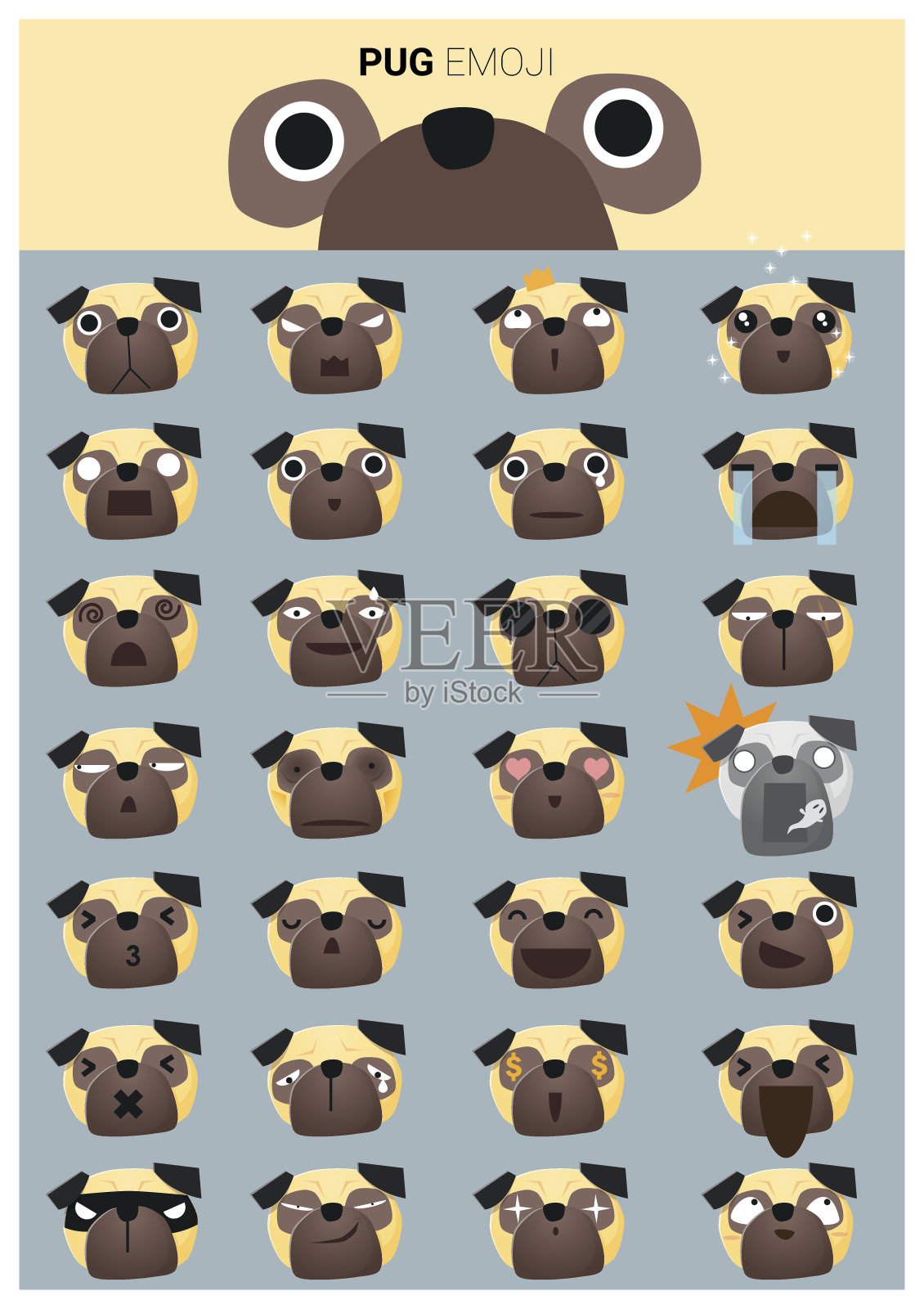 emoji图标作品数量4829张作品最大尺寸eps 格式可以放大缩小至任意