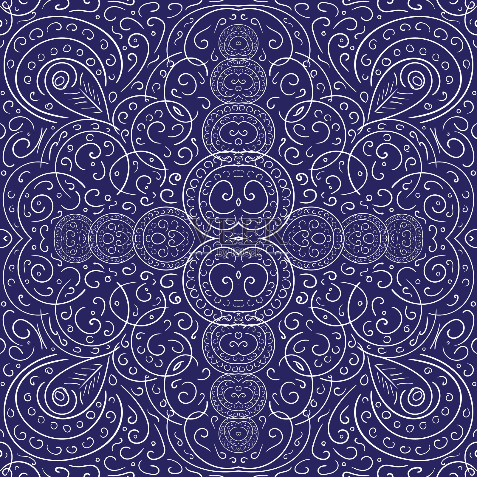 种族部落模式矢量无缝插画图片素材