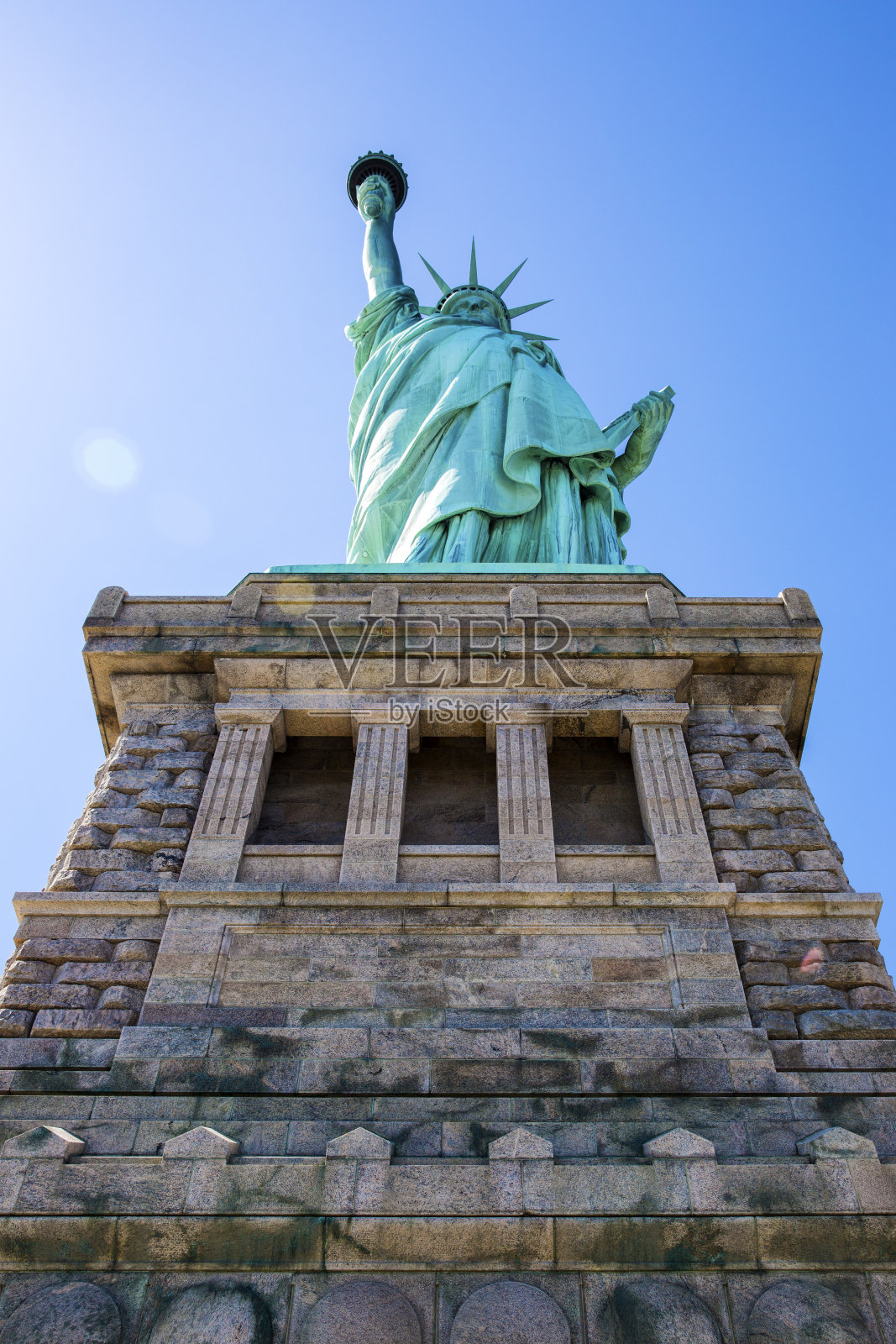 纽约的自由女神像。照片摄影图片