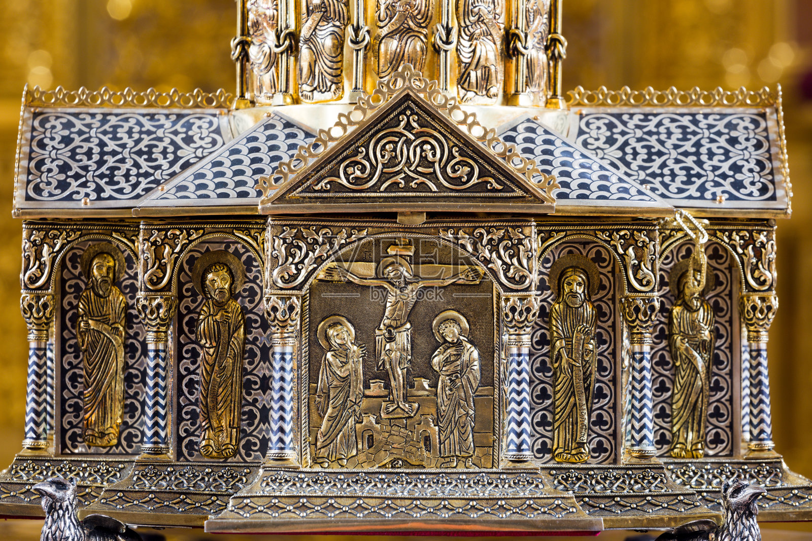 圣髑盒在教堂照片摄影图片