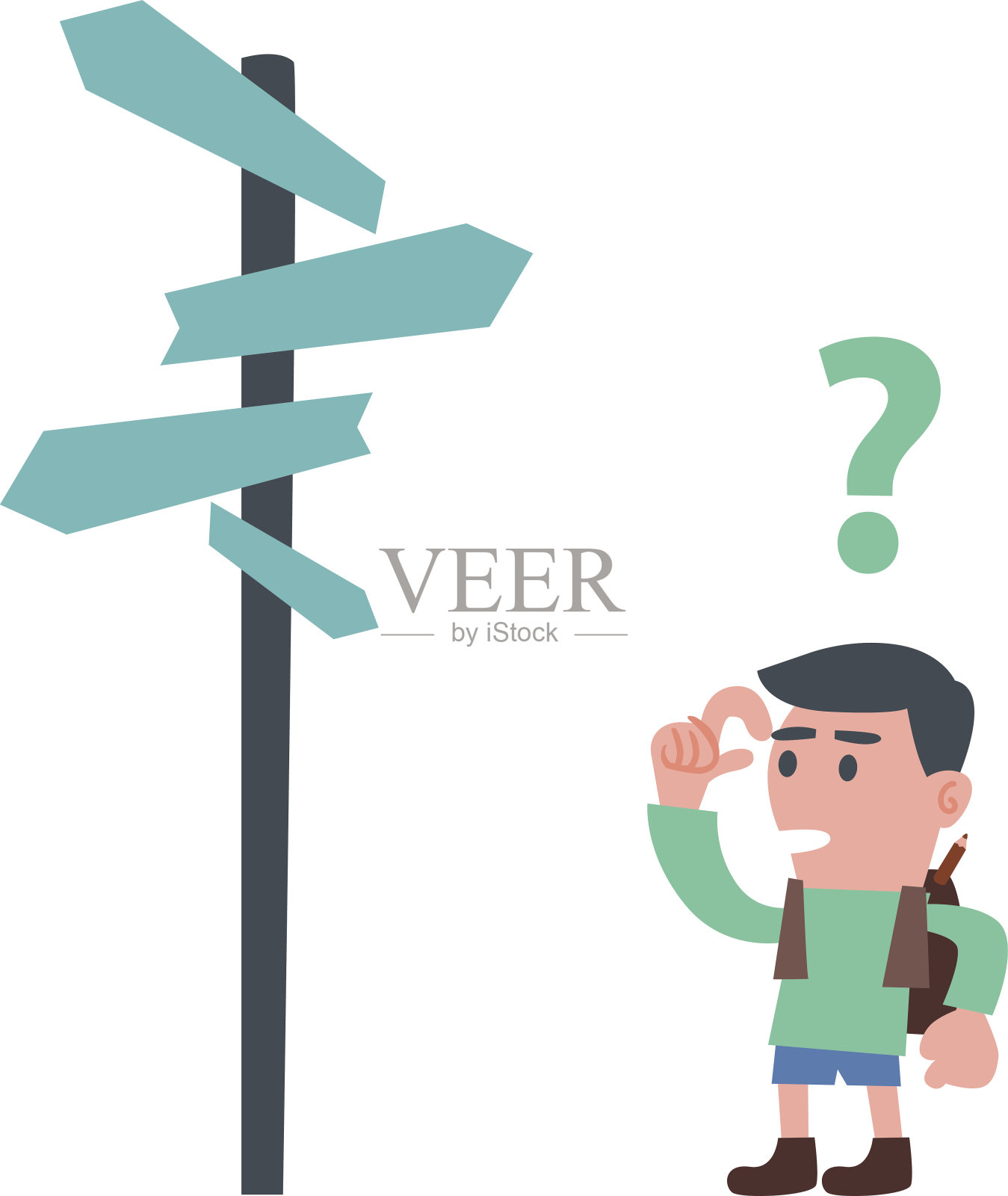 失去了插画图片素材