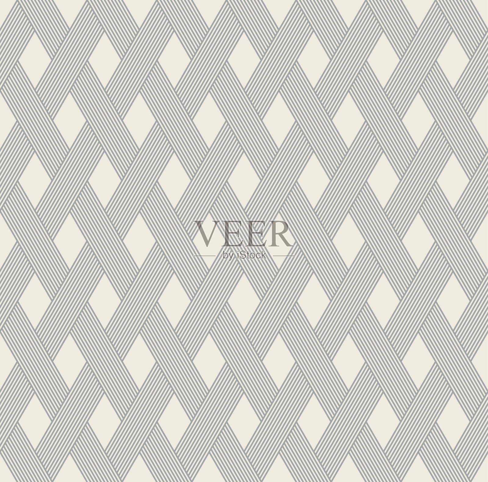 重叠条纹的无缝矢量模式。插画图片素材