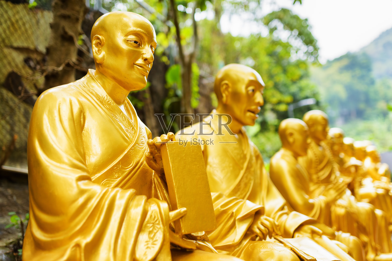 万佛寺金佛造像照片摄影图片