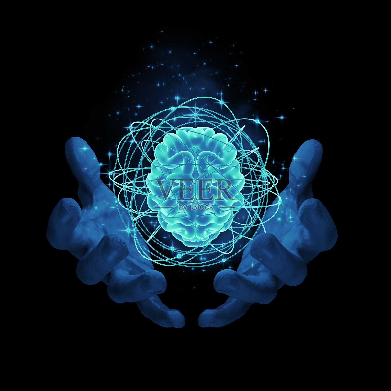 大脑魔法照片摄影图片