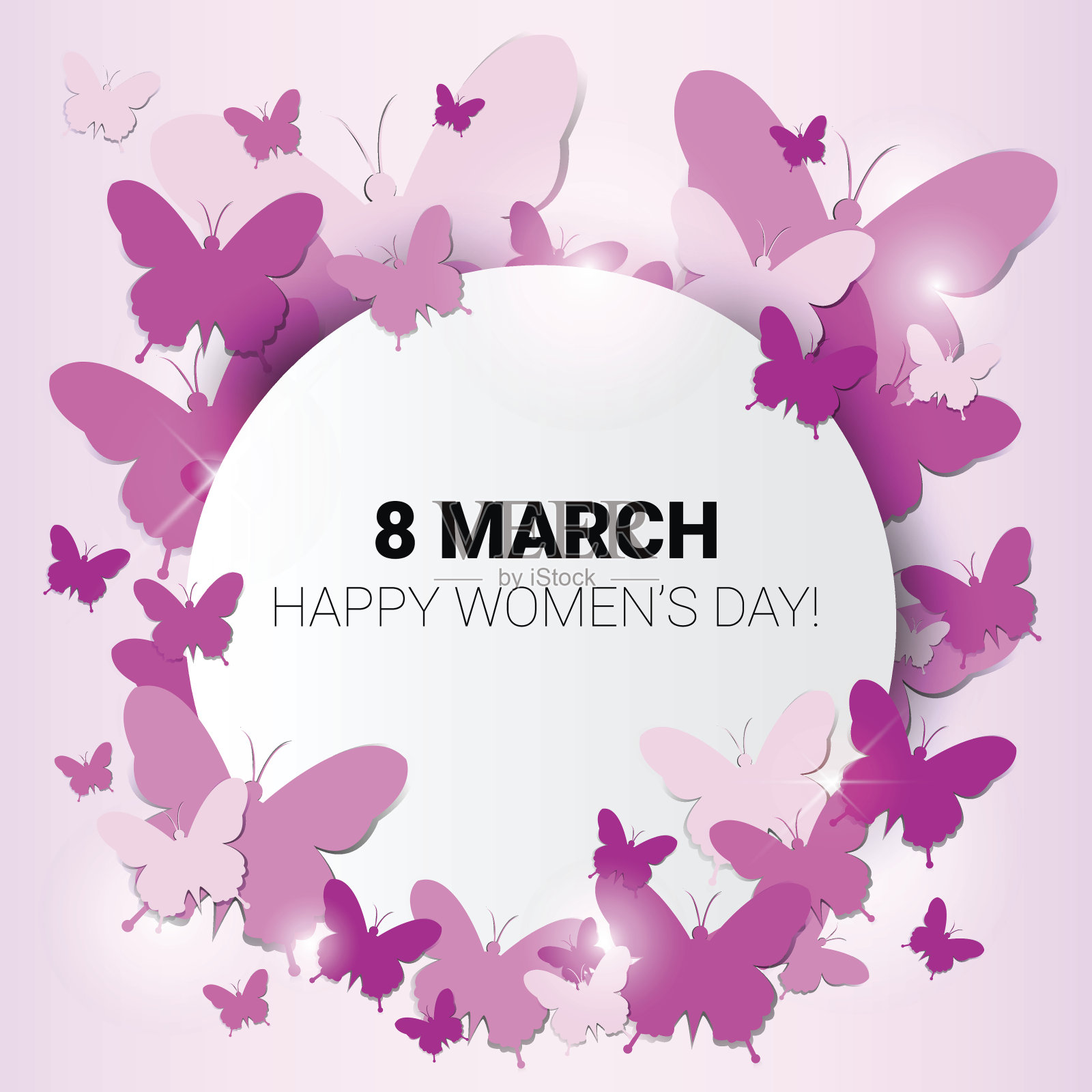 3月8日国际妇女节贺卡插画图片素材