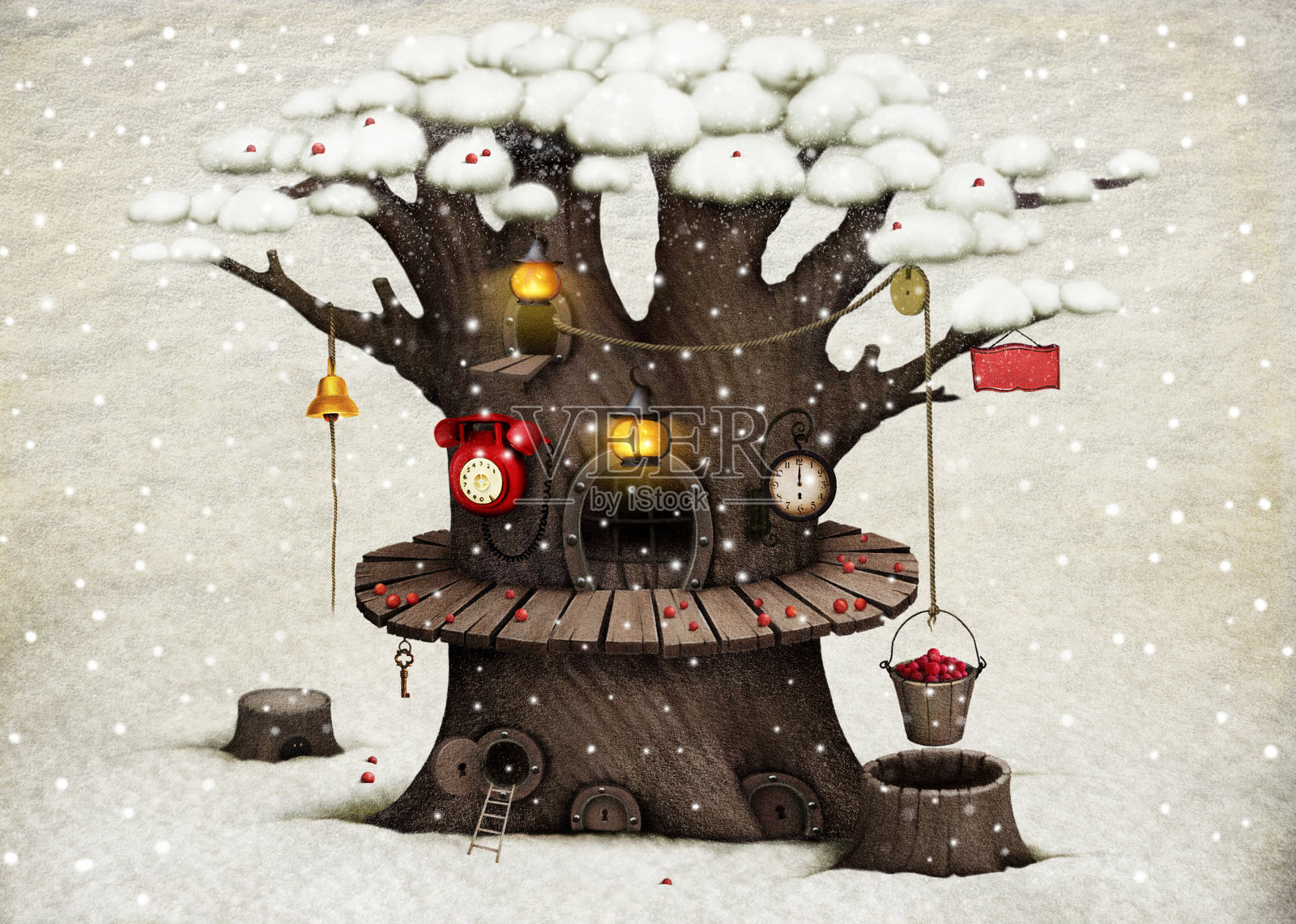 仓库插画图片素材