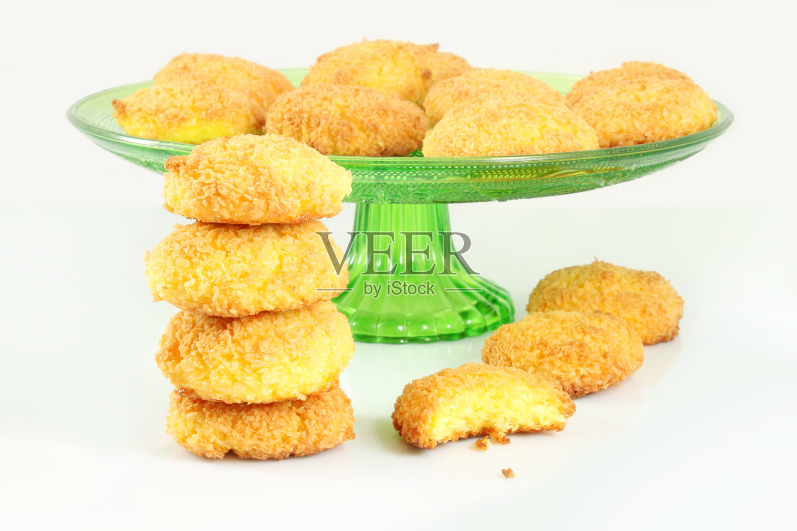 椰子饼干照片摄影图片