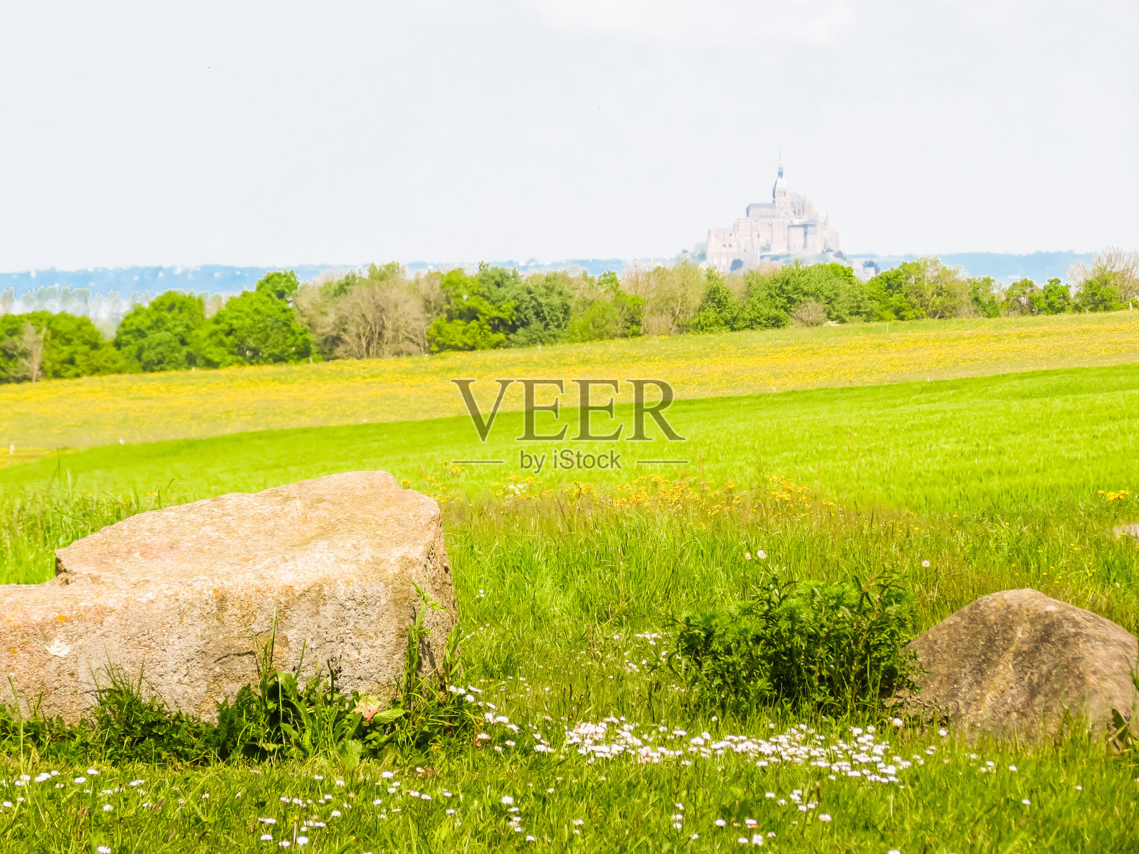 法国布列塔尼和圣米歇尔山的风景照片摄影图片