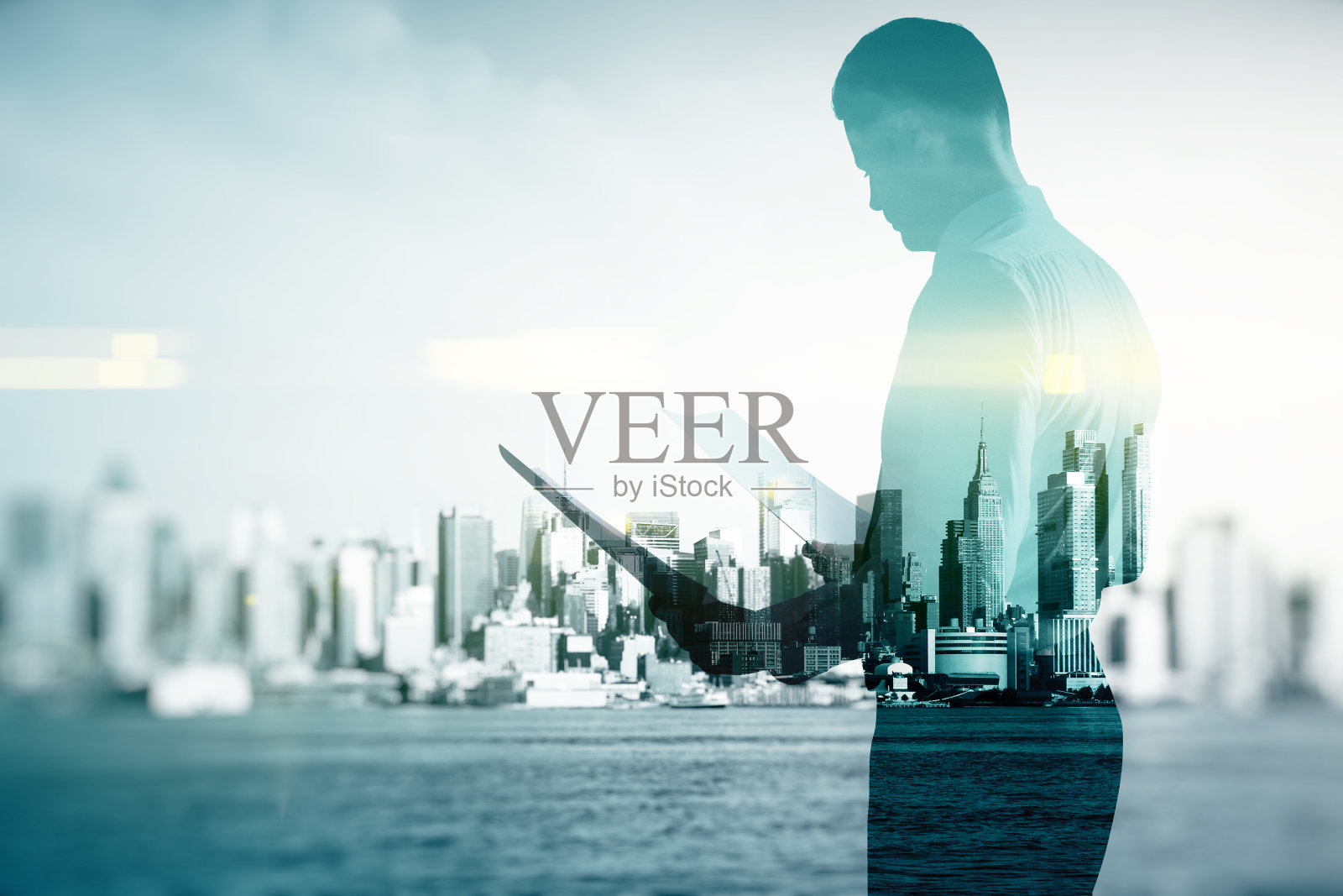 商人与合同照片摄影图片