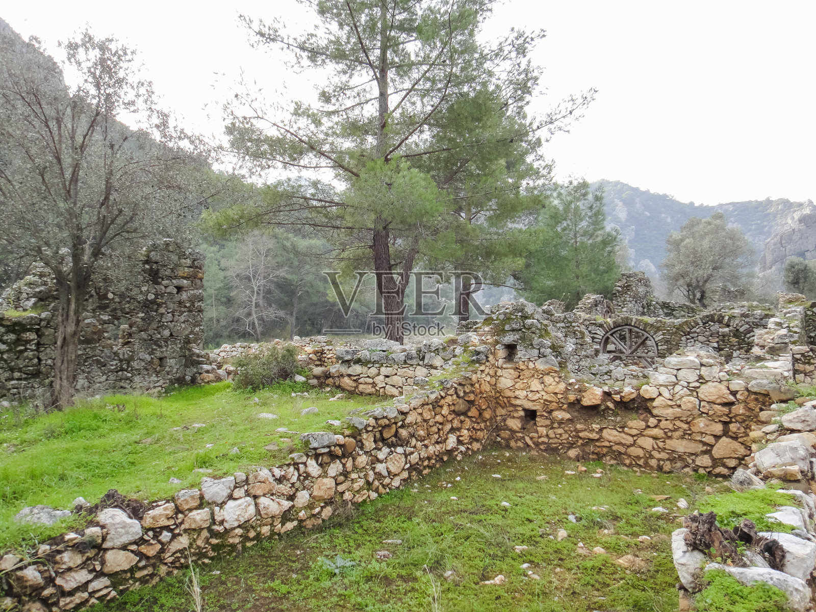土耳其奥林匹斯古城遗址。小亚细亚照片摄影图片