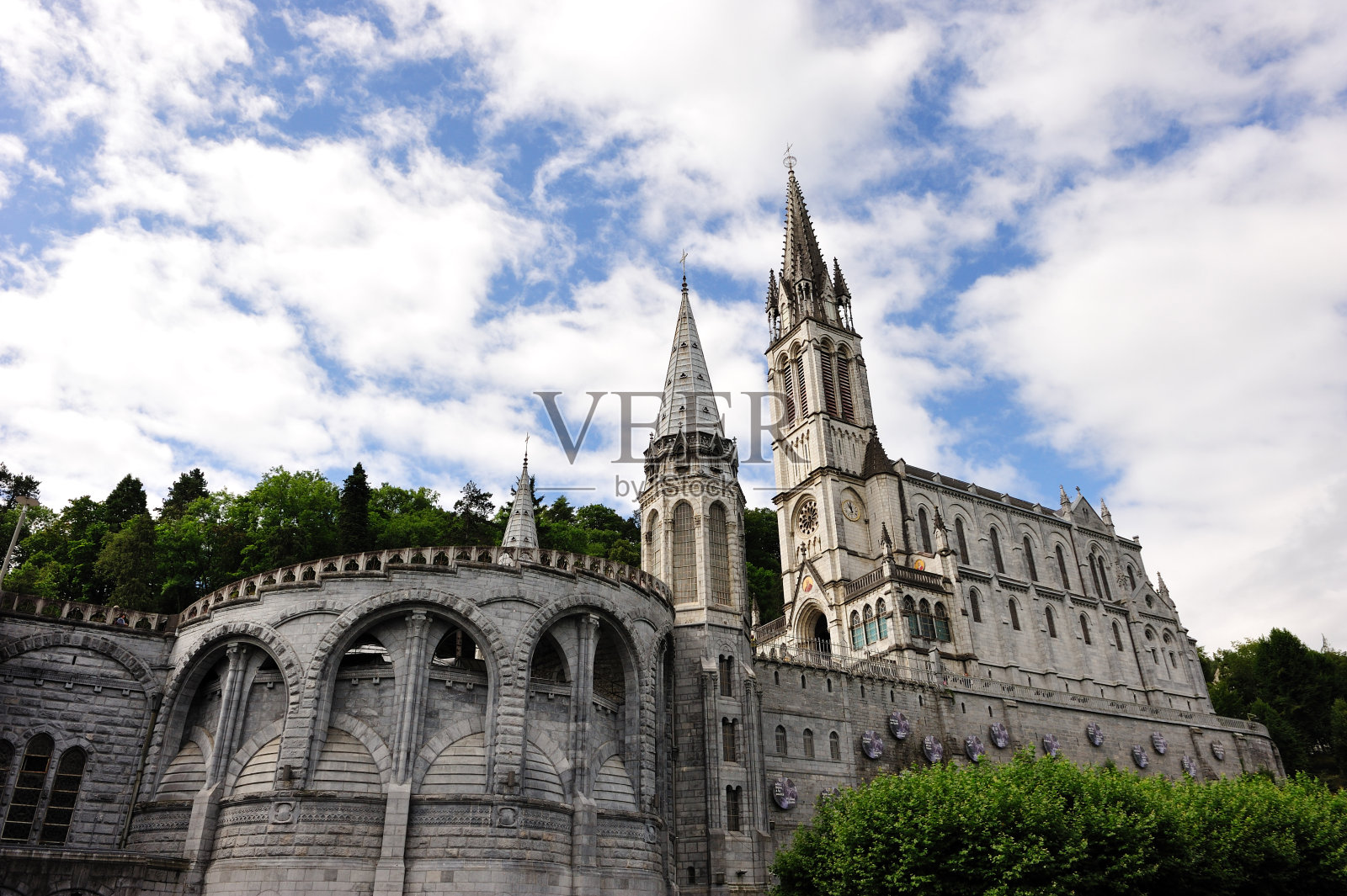 卢尔德圣所，法国照片摄影图片